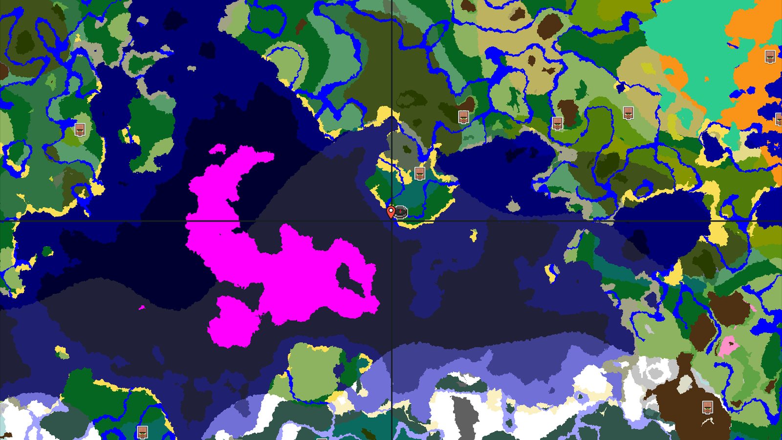 Mushroom Fields Near Forest Spawn — Minecraft seed preview