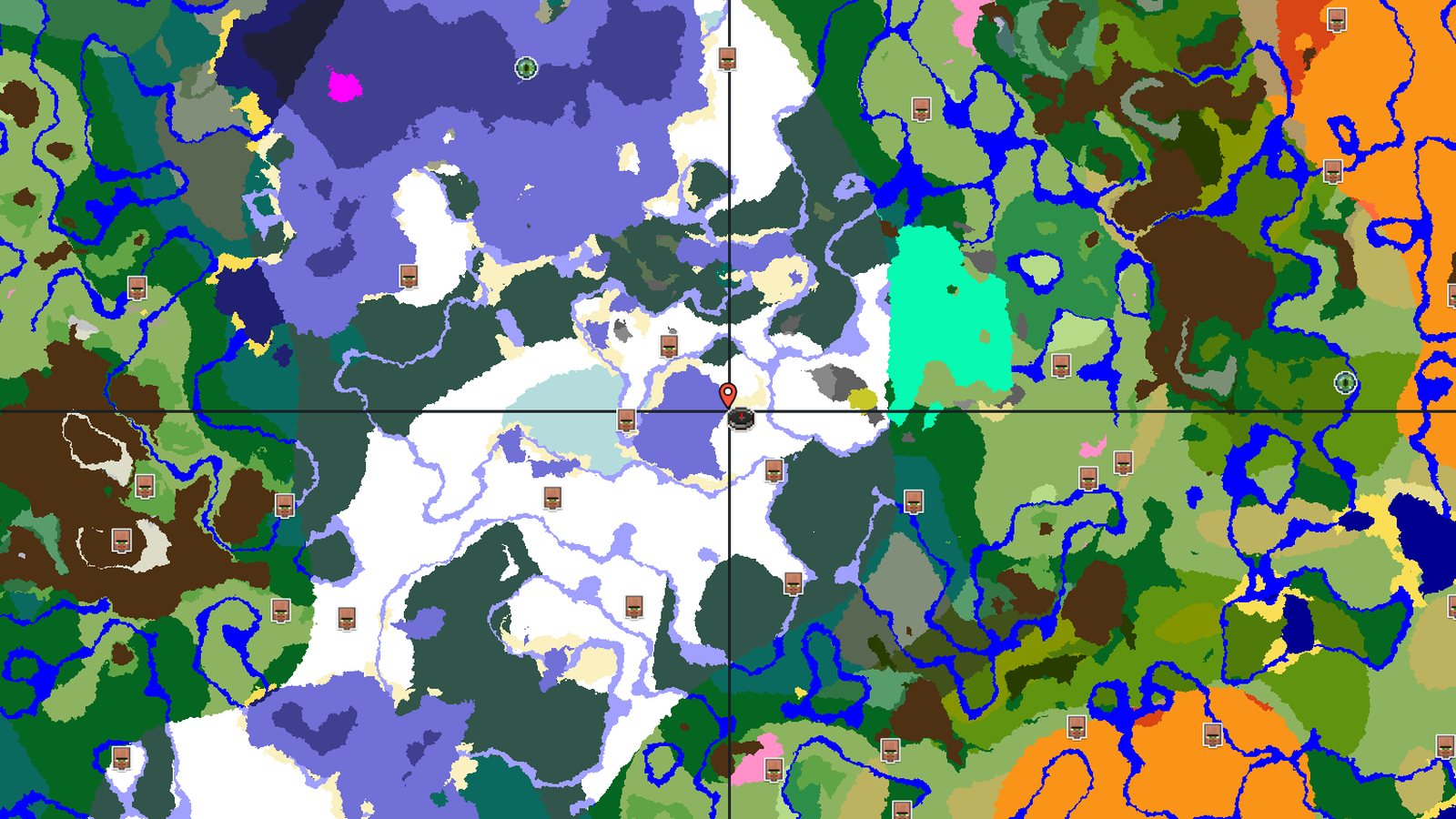 Snowy Plains Village at Spawn — Minecraft seed preview