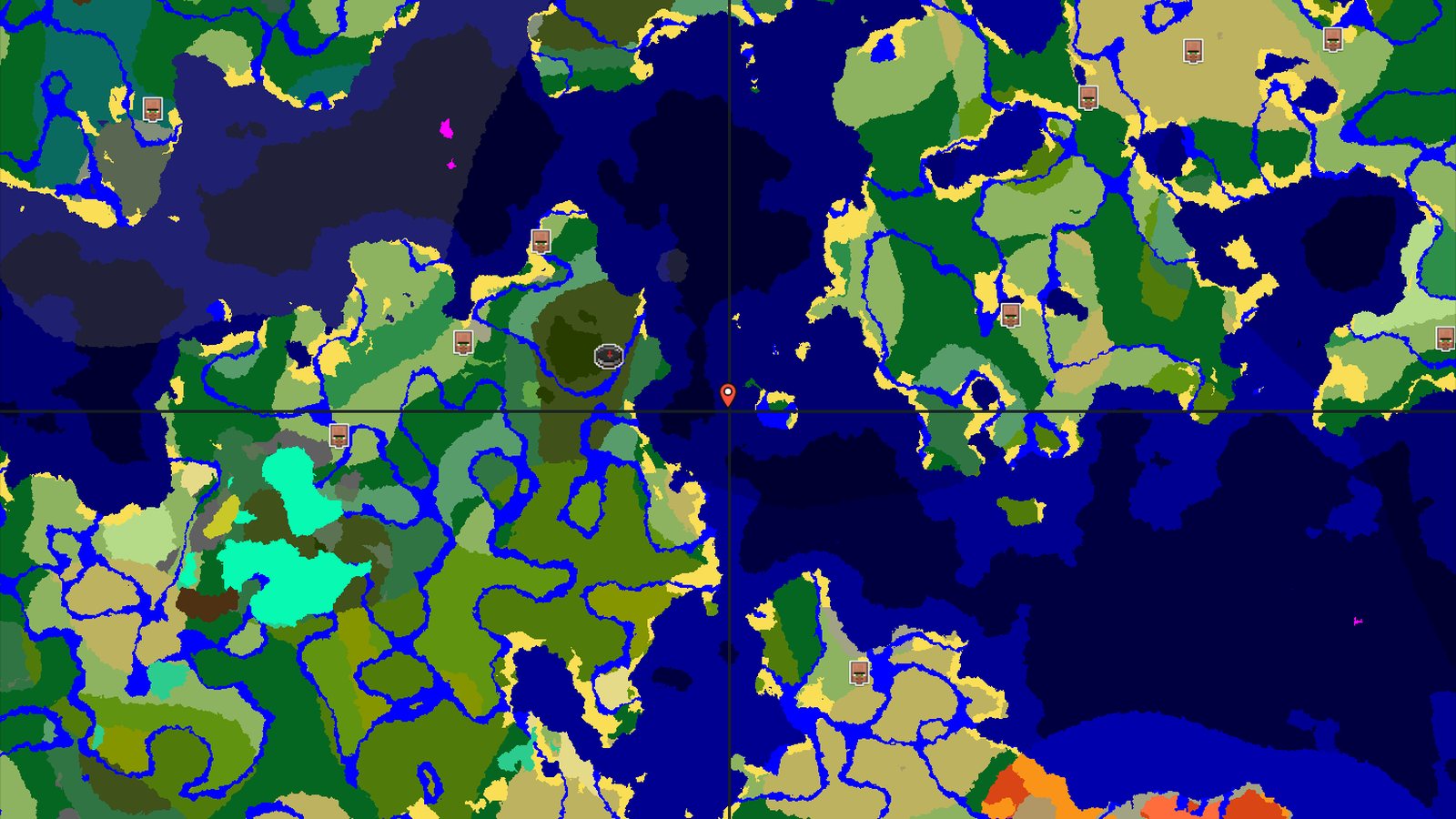 Jungle Temple Near Spawn With Many Ocean Structures — Minecraft seed preview