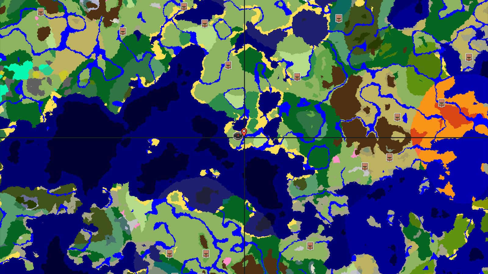 An Ocean Ruin and Shipwreck Near a Flower Forest — Minecraft seed preview