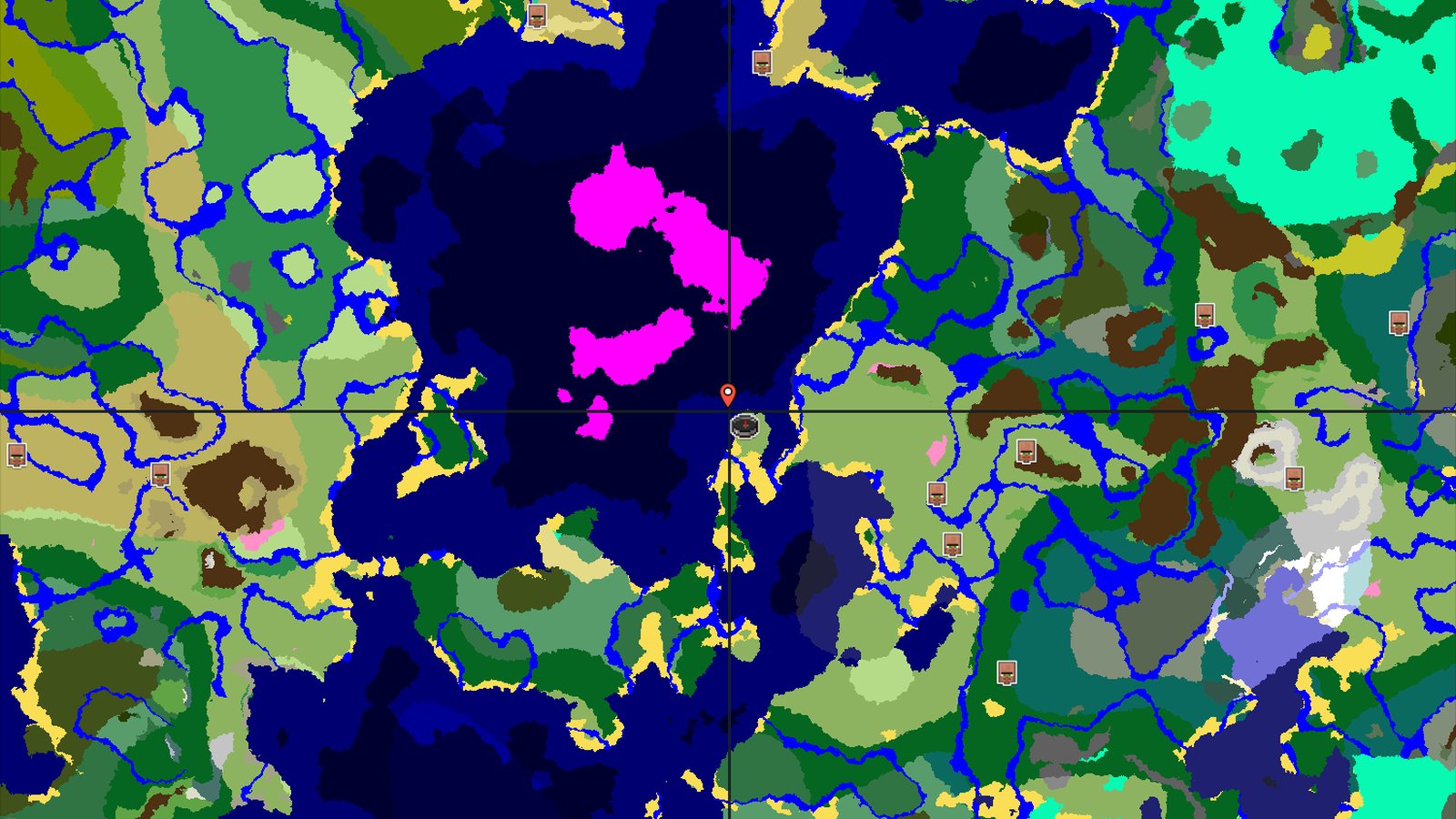 Mushroom Island and Ocean Start — Minecraft seed preview