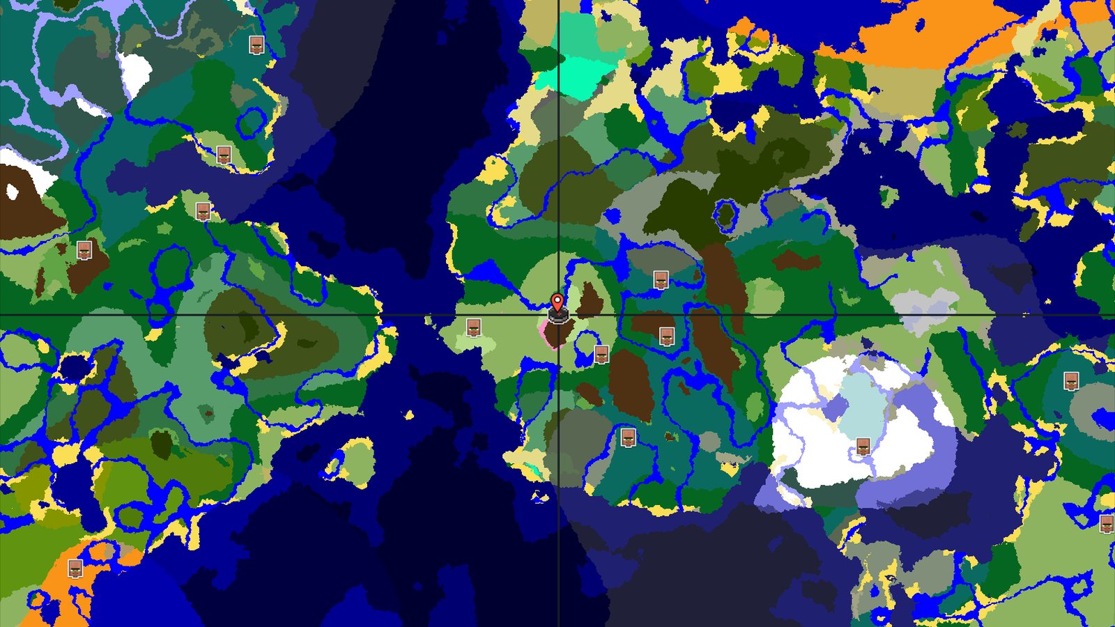 Cherry Grove Mountain with Nearby Village — Minecraft seed preview