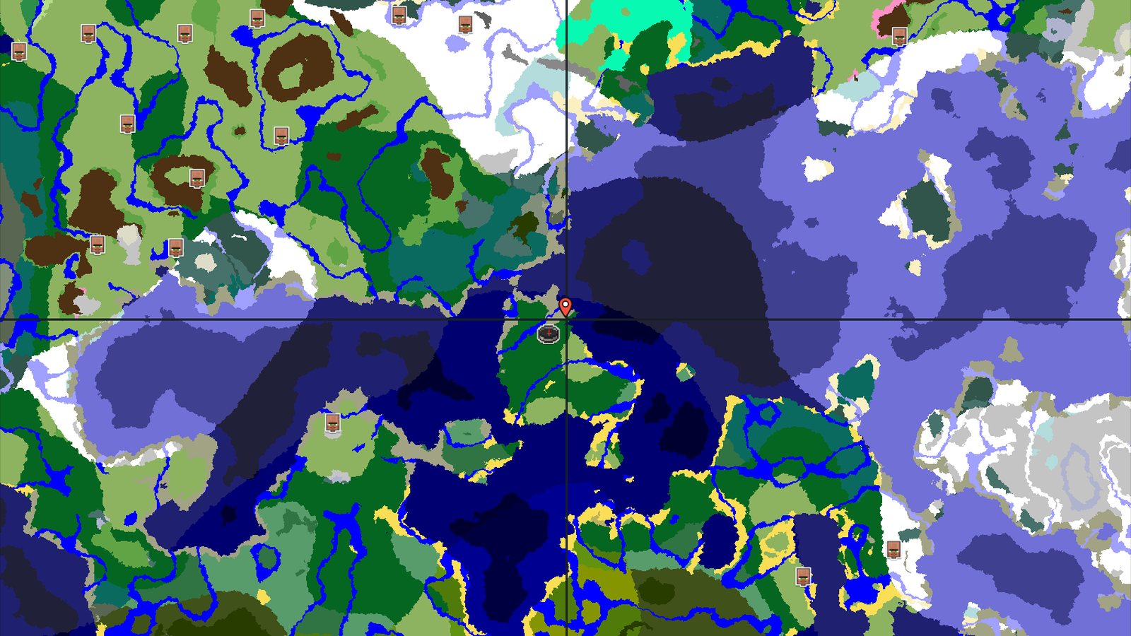 Ocean-Side Forest with Distant Ancient City — Minecraft seed preview