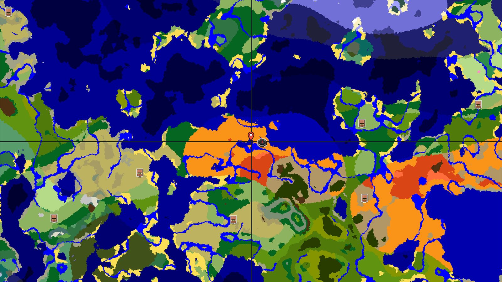 Desert Spawn With Eroded Badlands Nearby — Minecraft seed preview