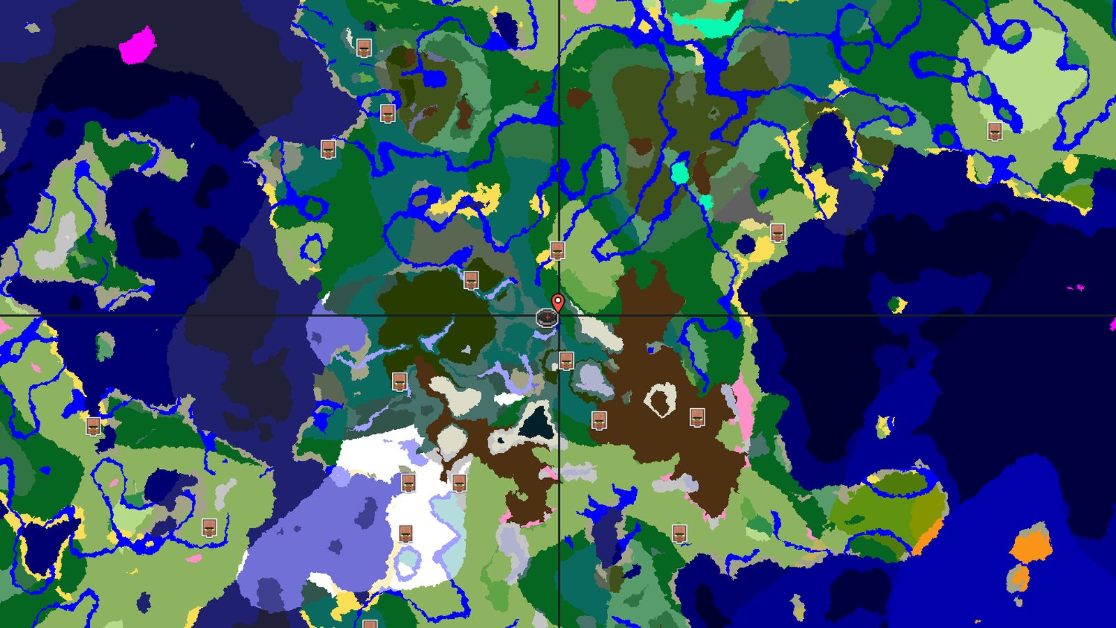 Woodland Mansion with Valley and Trail Ruins — Minecraft seed preview