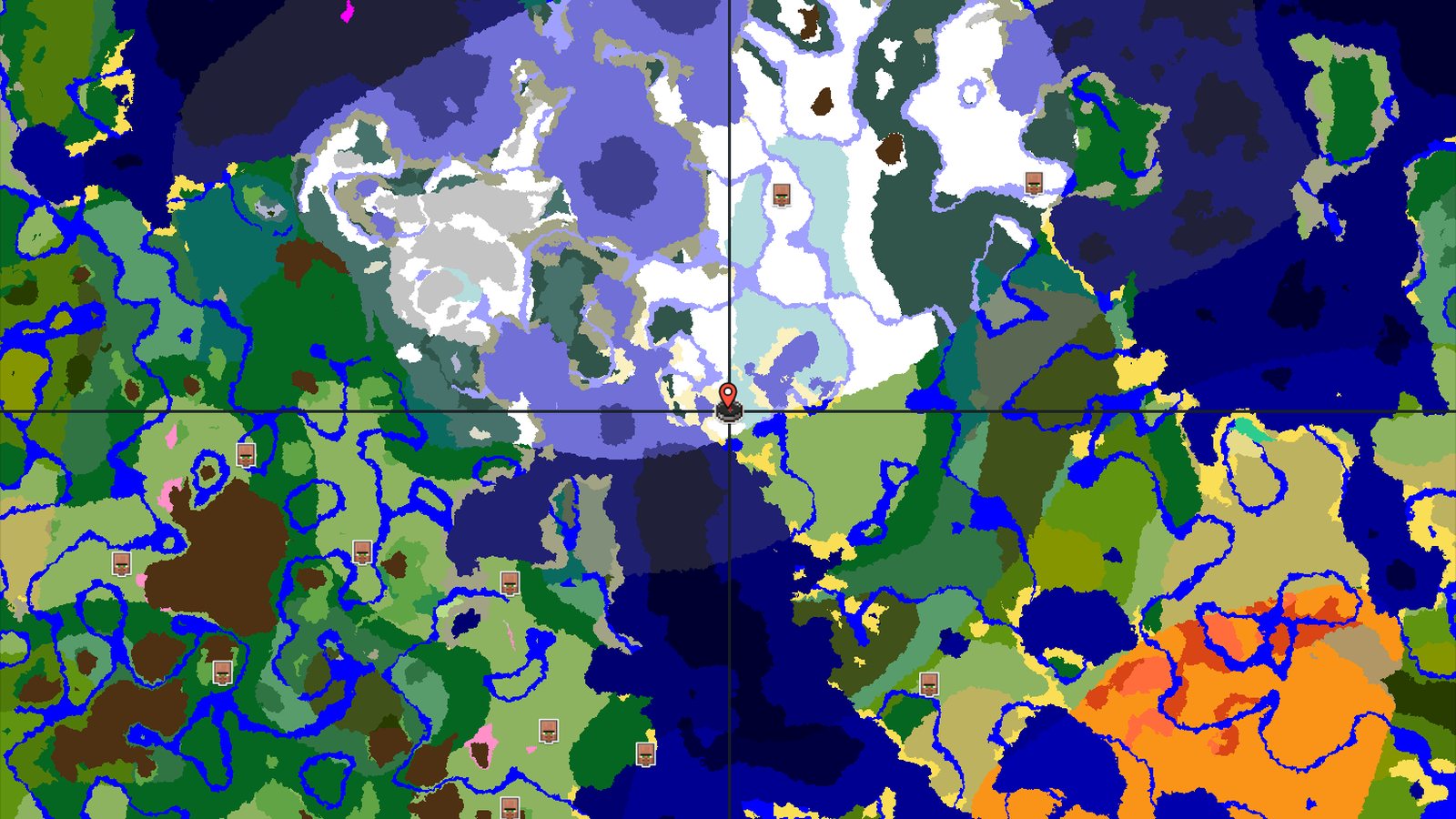 Ice Spikes Near Spawn in a Frozen World — Minecraft seed preview