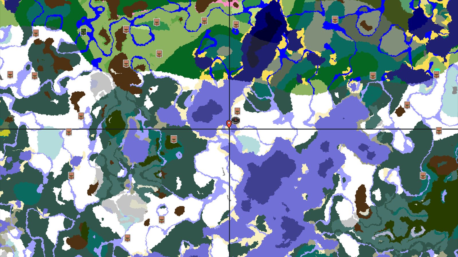 Frozen Ocean Spawn with Nearby Ice Spikes — Minecraft seed preview
