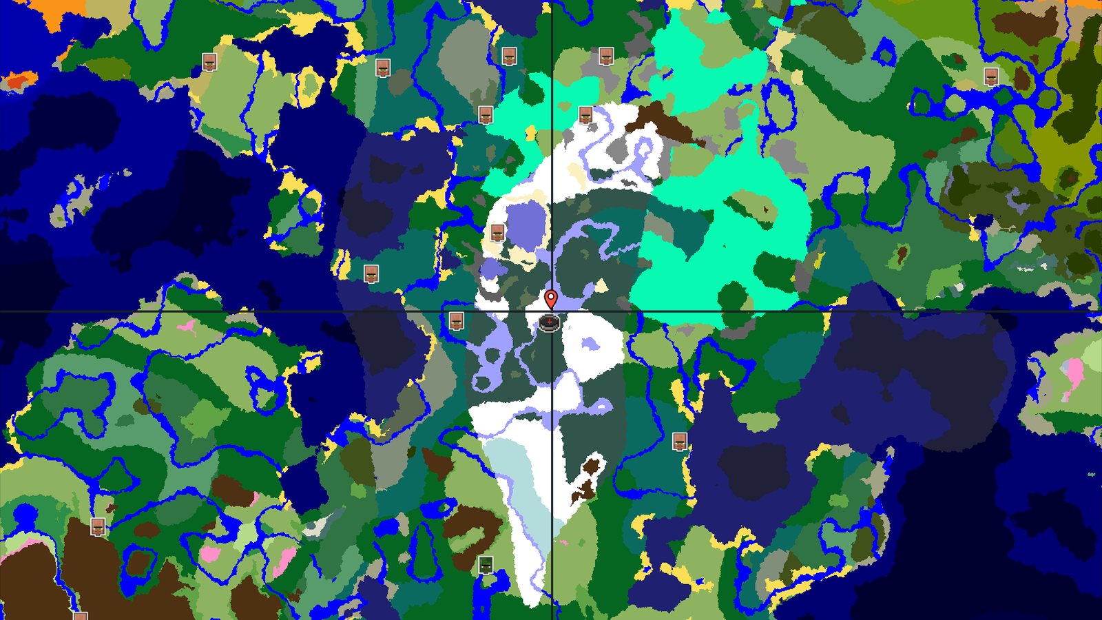 Snowy Taiga Spawn With Windswept Hills Nearby — Minecraft seed preview