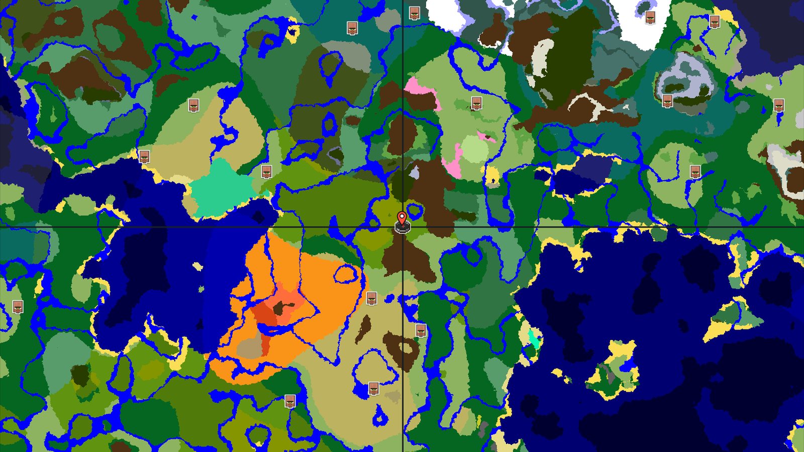 Bamboo Jungle in a Mountain Ring Valley — Minecraft seed preview