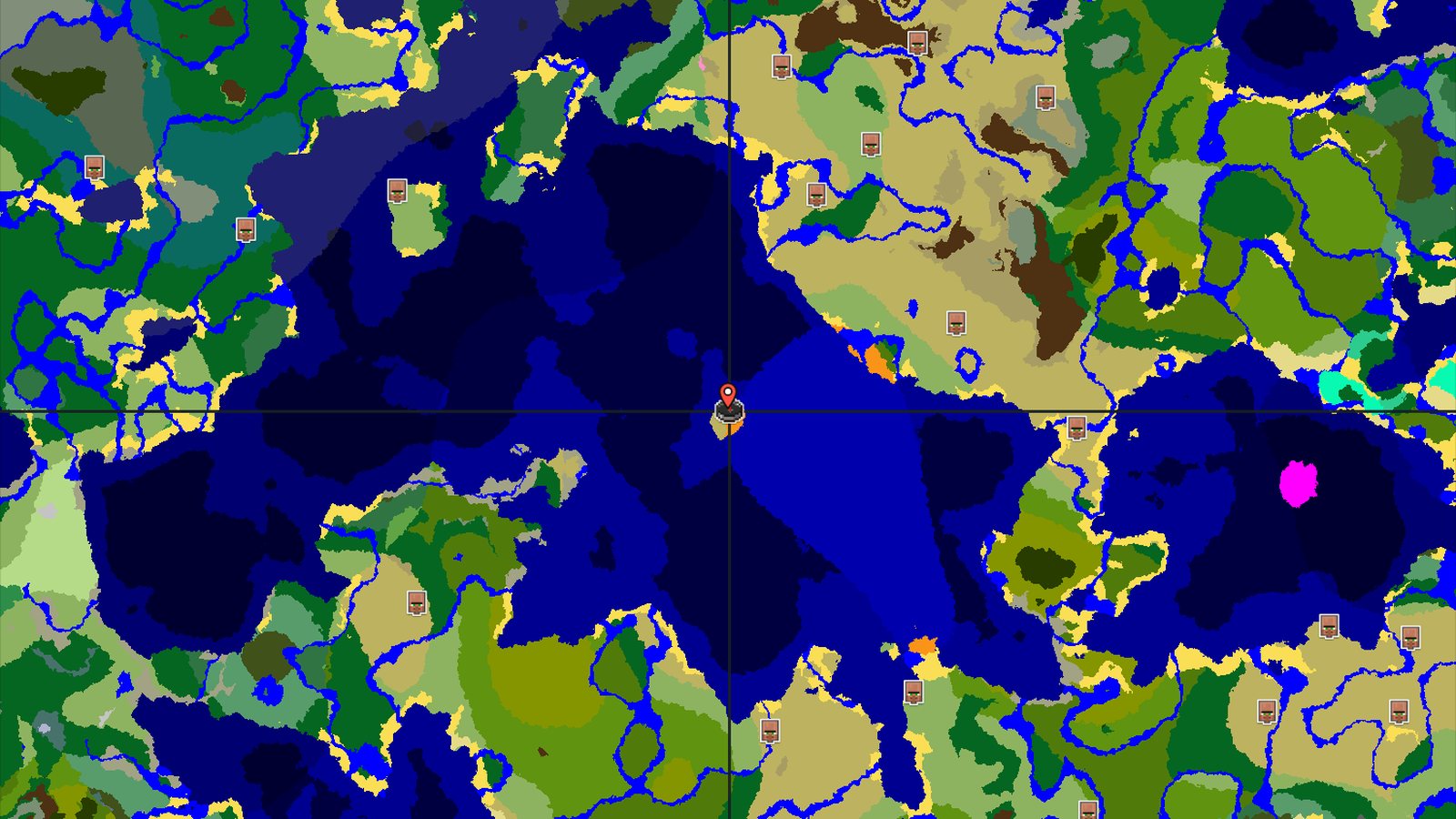 Desert Start with Buried Pyramid and Geode — Minecraft seed preview
