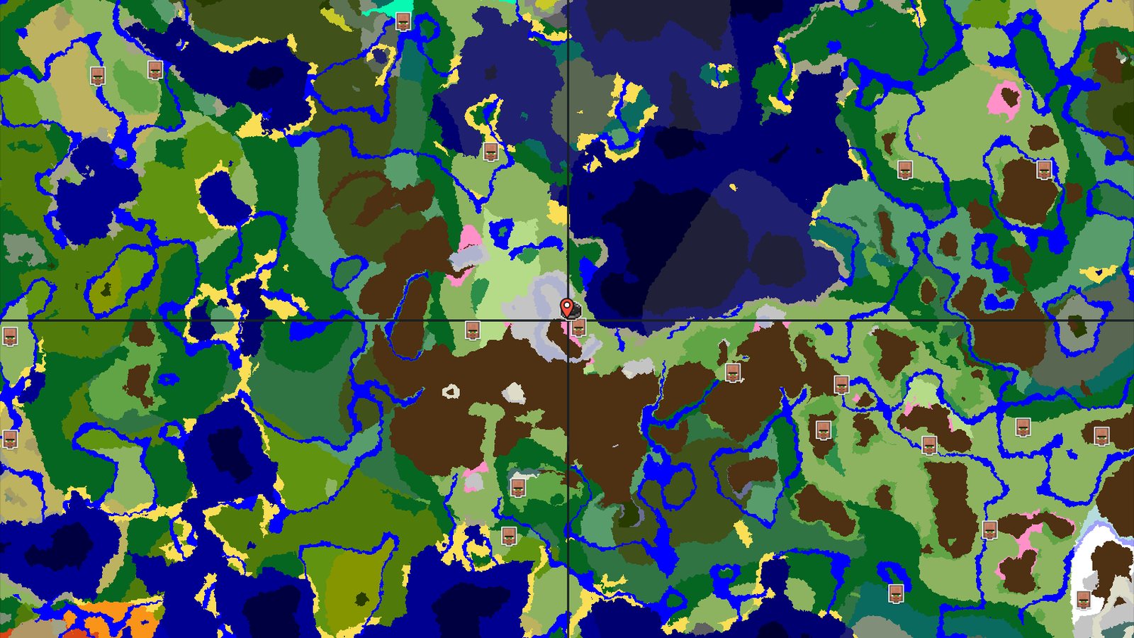 Cherry Grove Mountains and Buried Fortune — Minecraft seed preview
