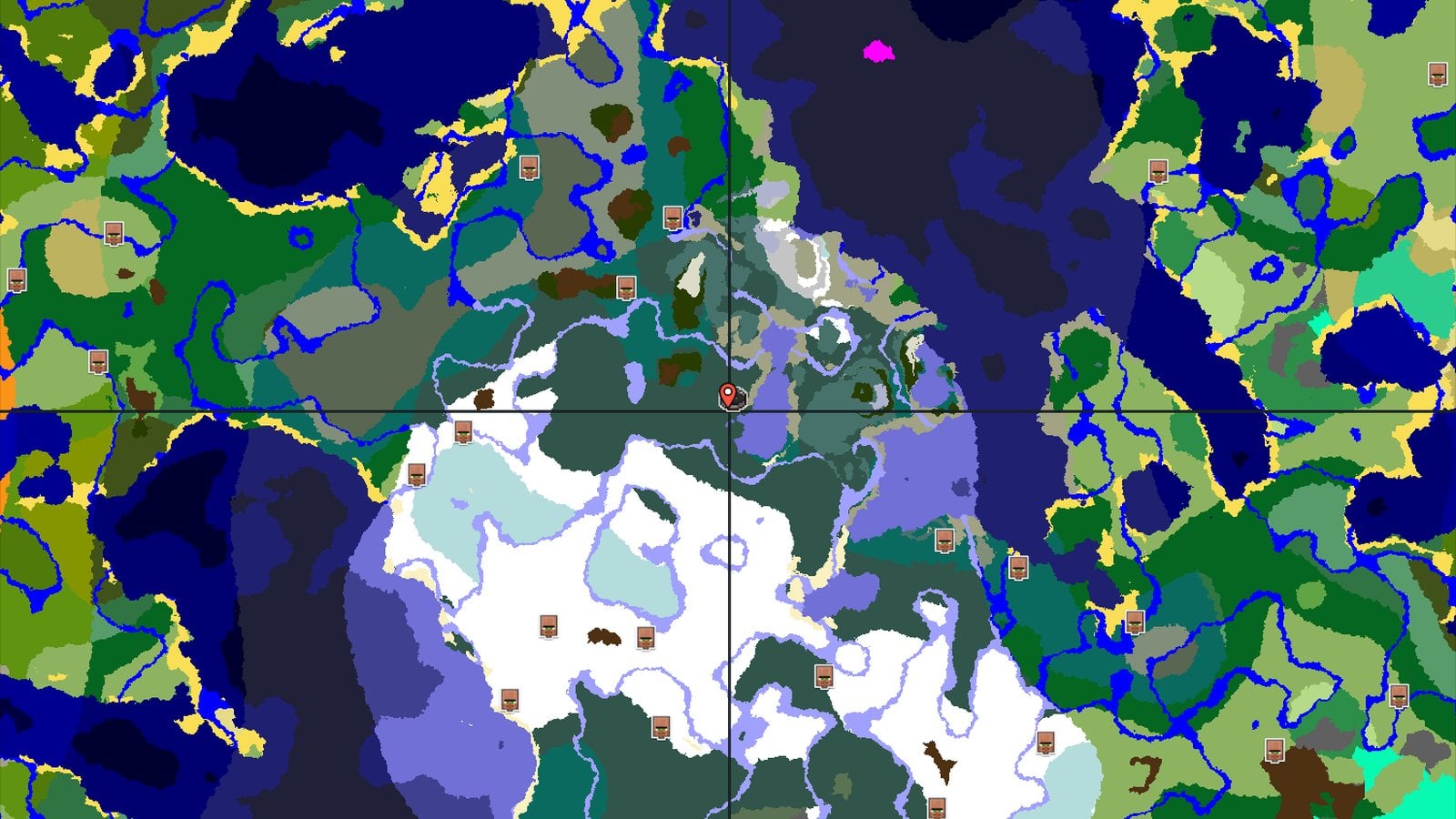 Snowy Taiga Spawn with Nearby Ancient City — Minecraft seed preview