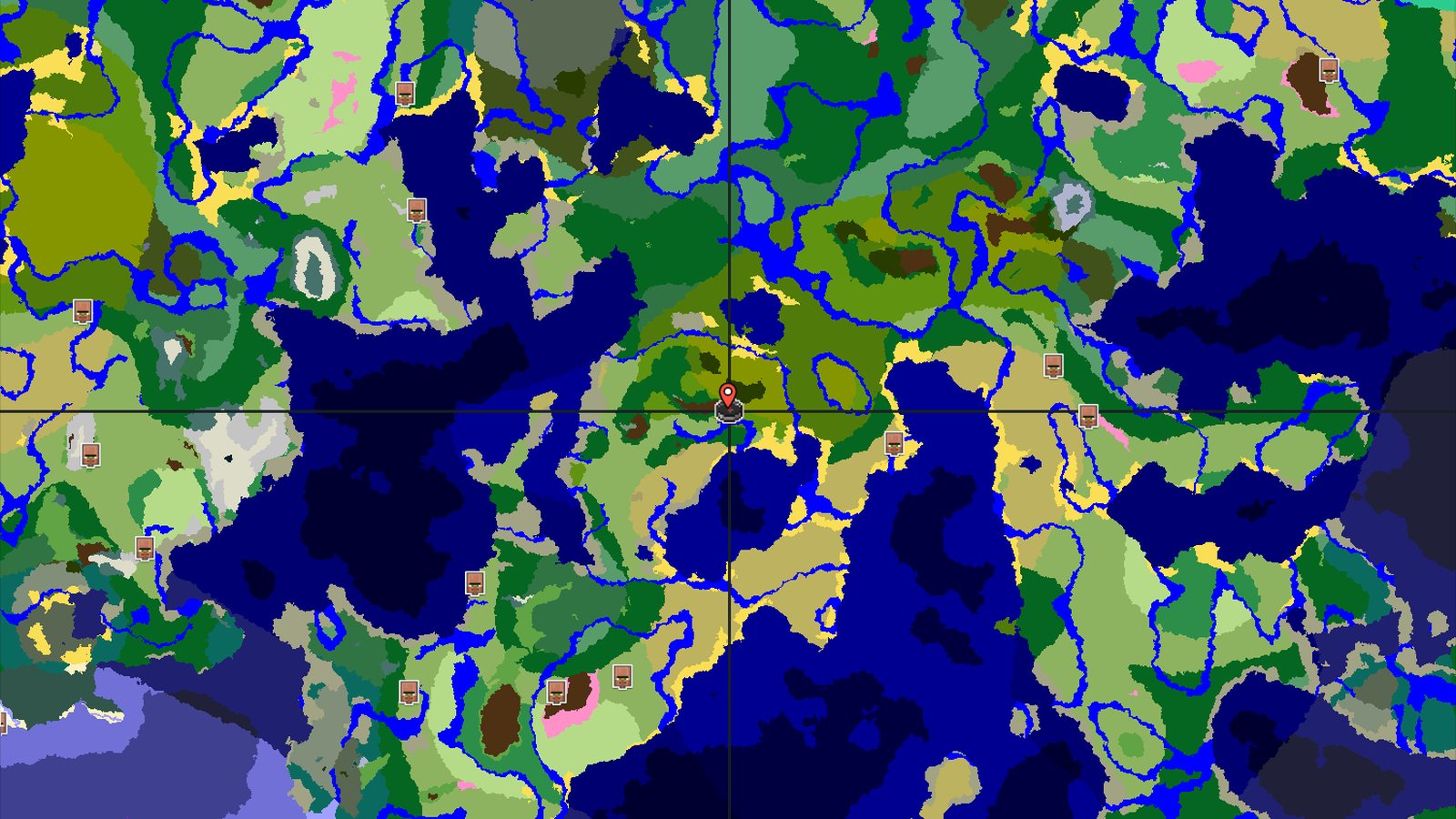 Spawn in a Sparse Jungle near Savanna and Oceans — Minecraft seed preview