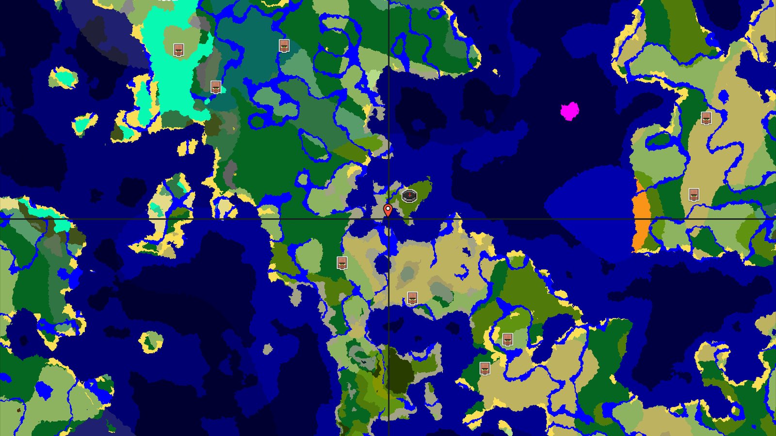Island Jungle Spawn with Nearby Mineshaft and Temple — Minecraft seed preview