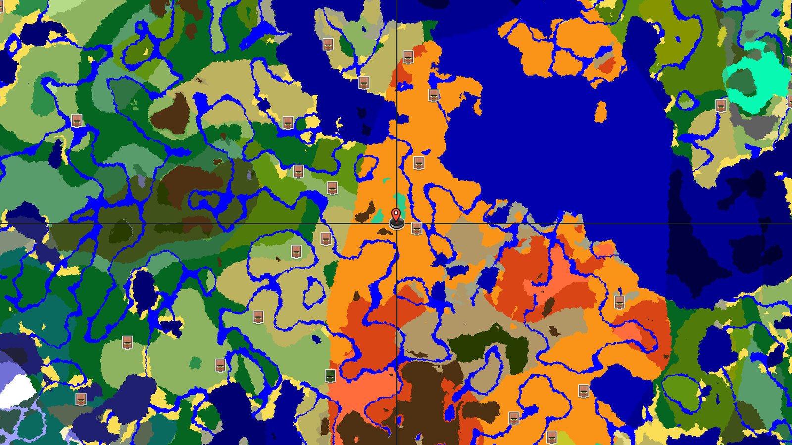 Desert with Nearby Mangrove Swamp and Desert Pyramid — Minecraft seed preview