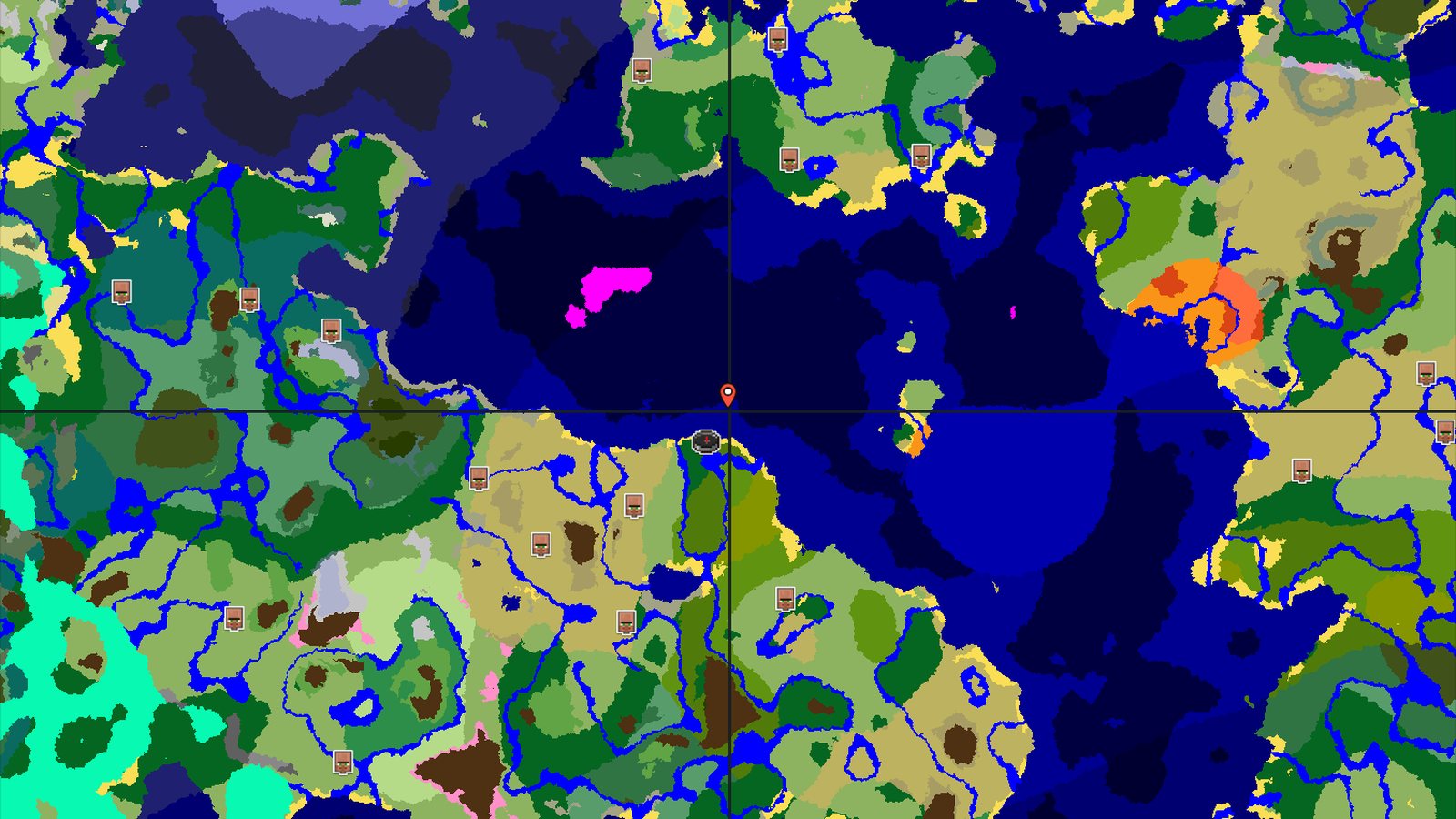 Spawn in a Forest with a nearby Jungle and Ocean — Minecraft seed preview