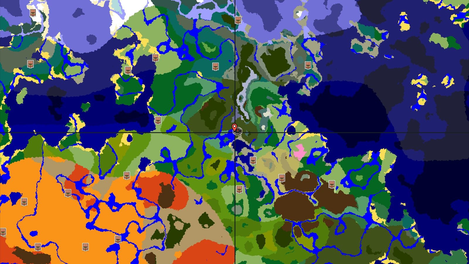 Pale Garden Valley with Nearby Frozen Peaks — Minecraft seed preview