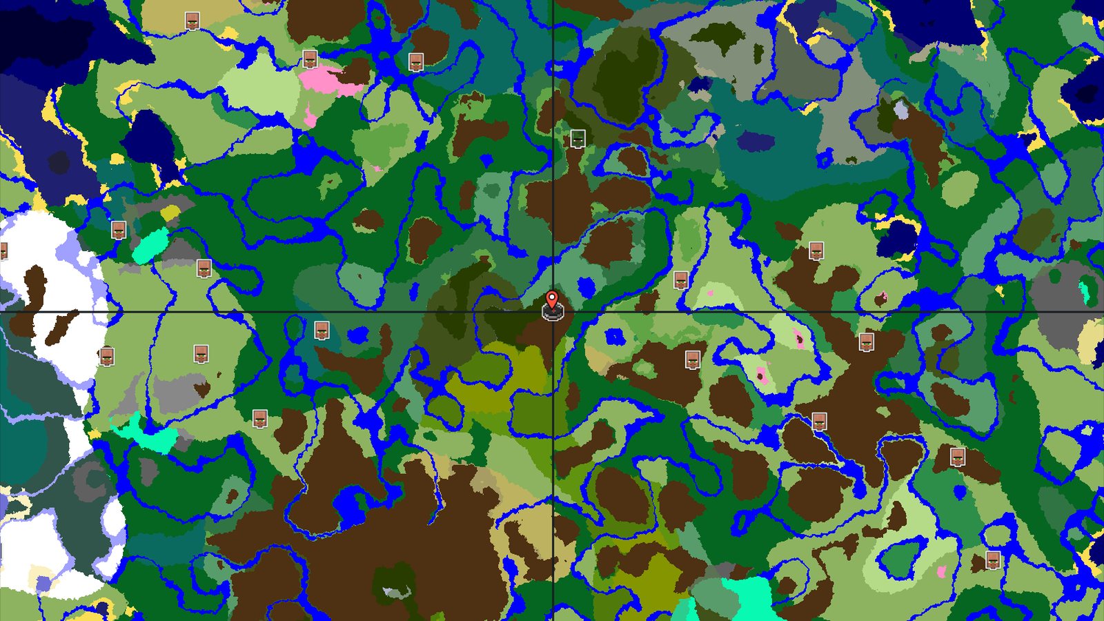 Spawn Near Jungle, Savanna, and Dark Forest — Minecraft seed preview