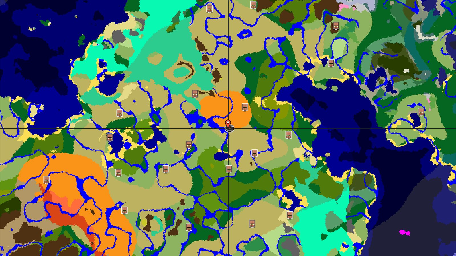 Savanna Spawn with Desert and Jungle Nearby — Minecraft seed preview