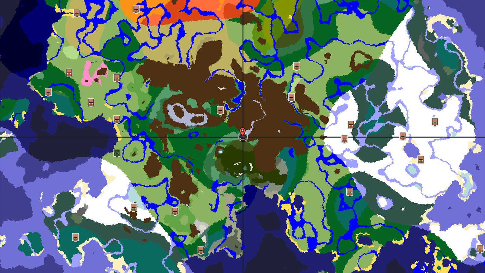 Spawn in Birch Woods, Near Mountain Peaks — Minecraft seed preview