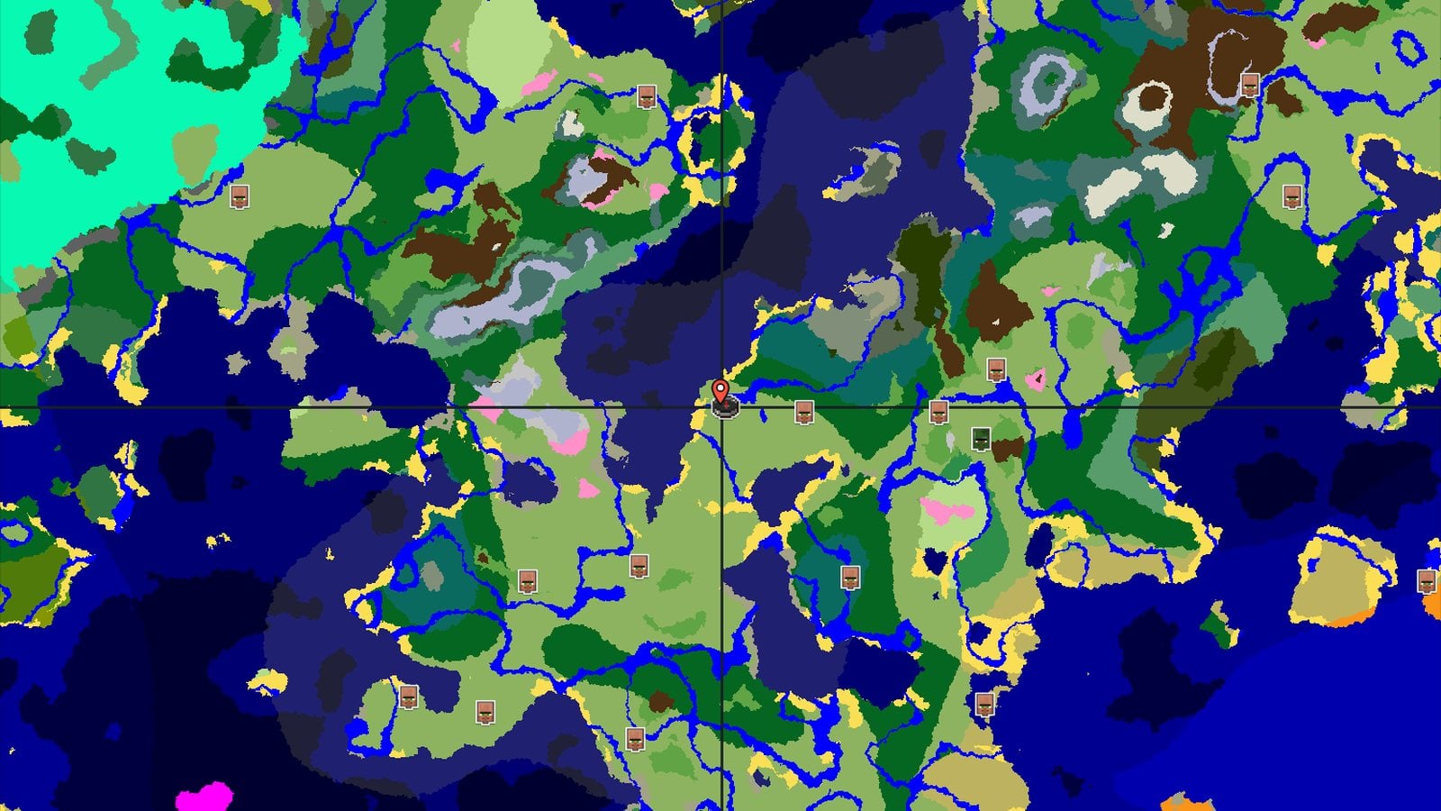 Dappled Forest and Frozen Peaks — Minecraft seed preview