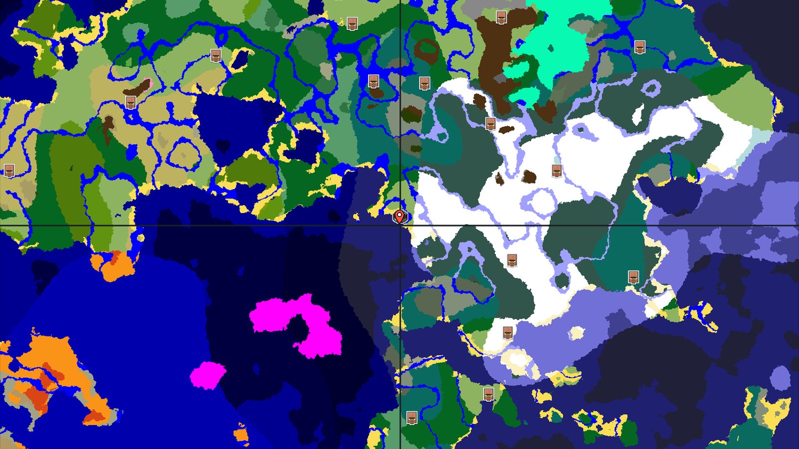 Spawn in Plains with Nearby Buried Treasure — Minecraft seed preview