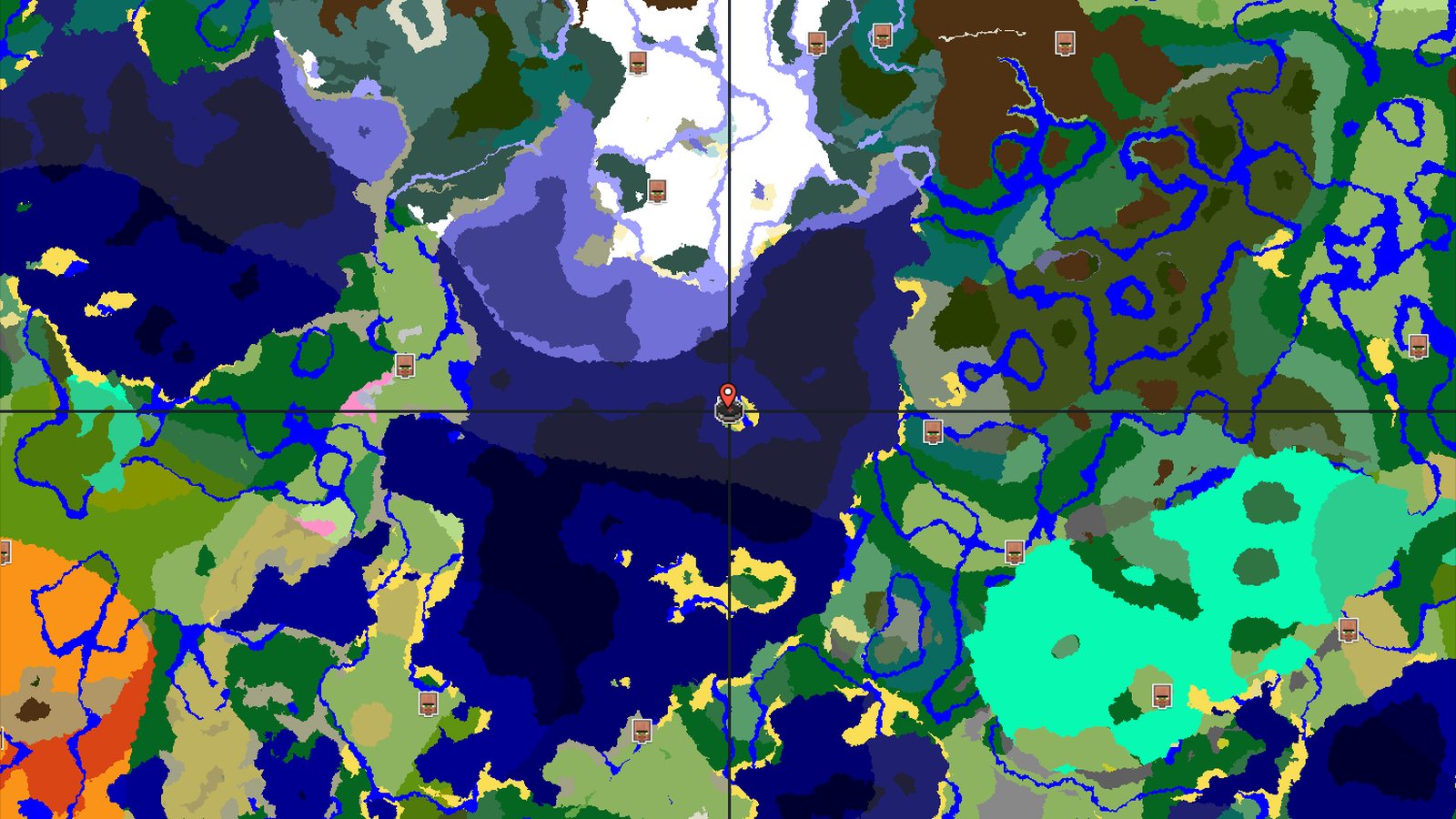 Island Spawn with a Village Just Steps Away — Minecraft seed preview
