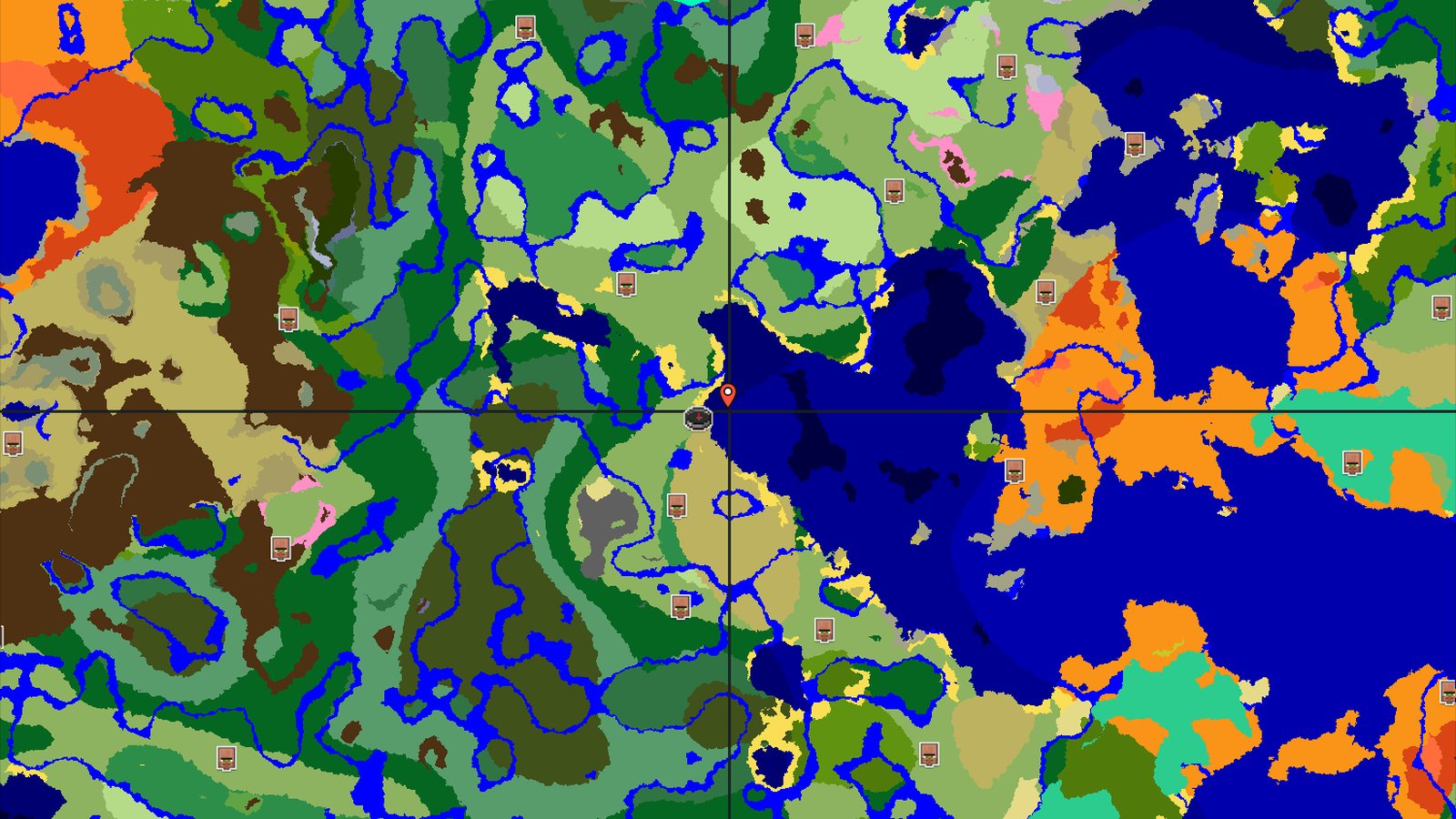Plains Spawn with Nearby Flower Forest — Minecraft seed preview
