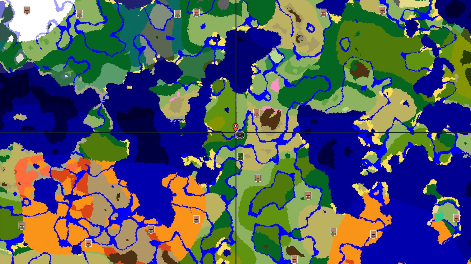 Zombie Village in Savanna with Nearby Jungle — Minecraft seed preview