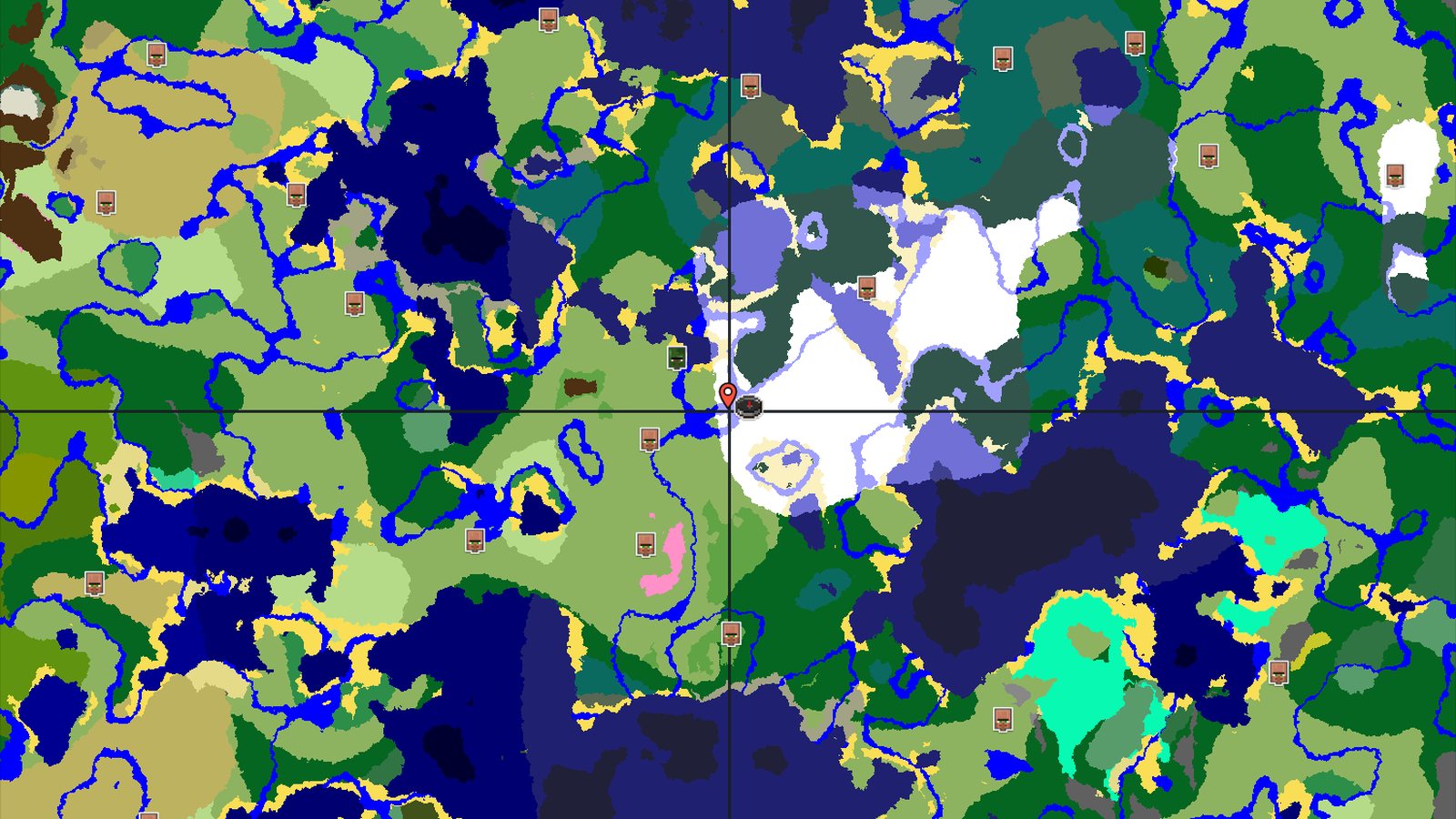 Spawn in Snowy Plains with an Abandoned Village Nearby — Minecraft seed preview