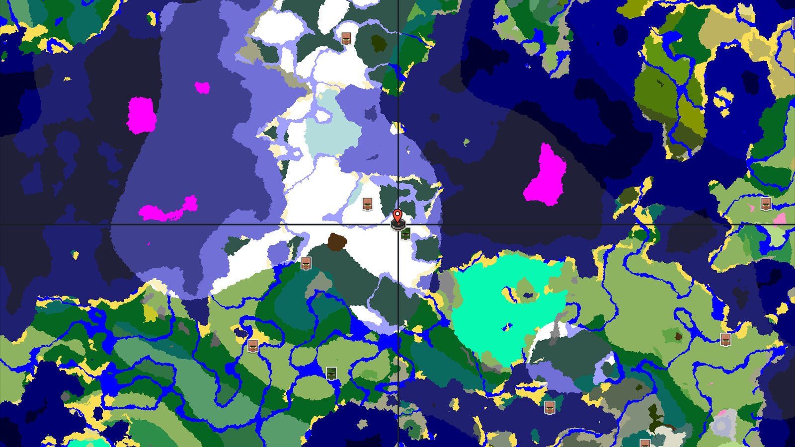 Abandoned Village Near Spawn in Snowy Plains — Minecraft seed preview