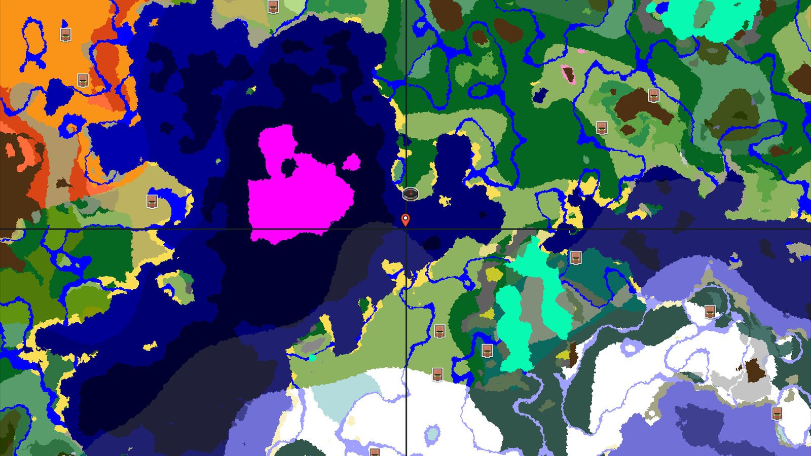 Spawn in a Forest with Nearby Mushroom Fields — Minecraft seed preview