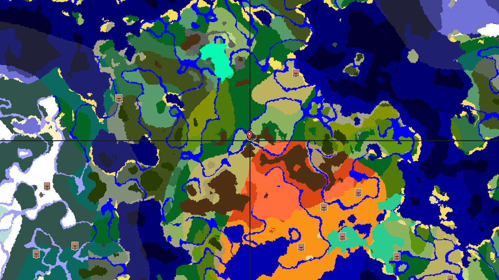 Plains Spawn Near Badlands and Jungle Temple — Minecraft seed preview