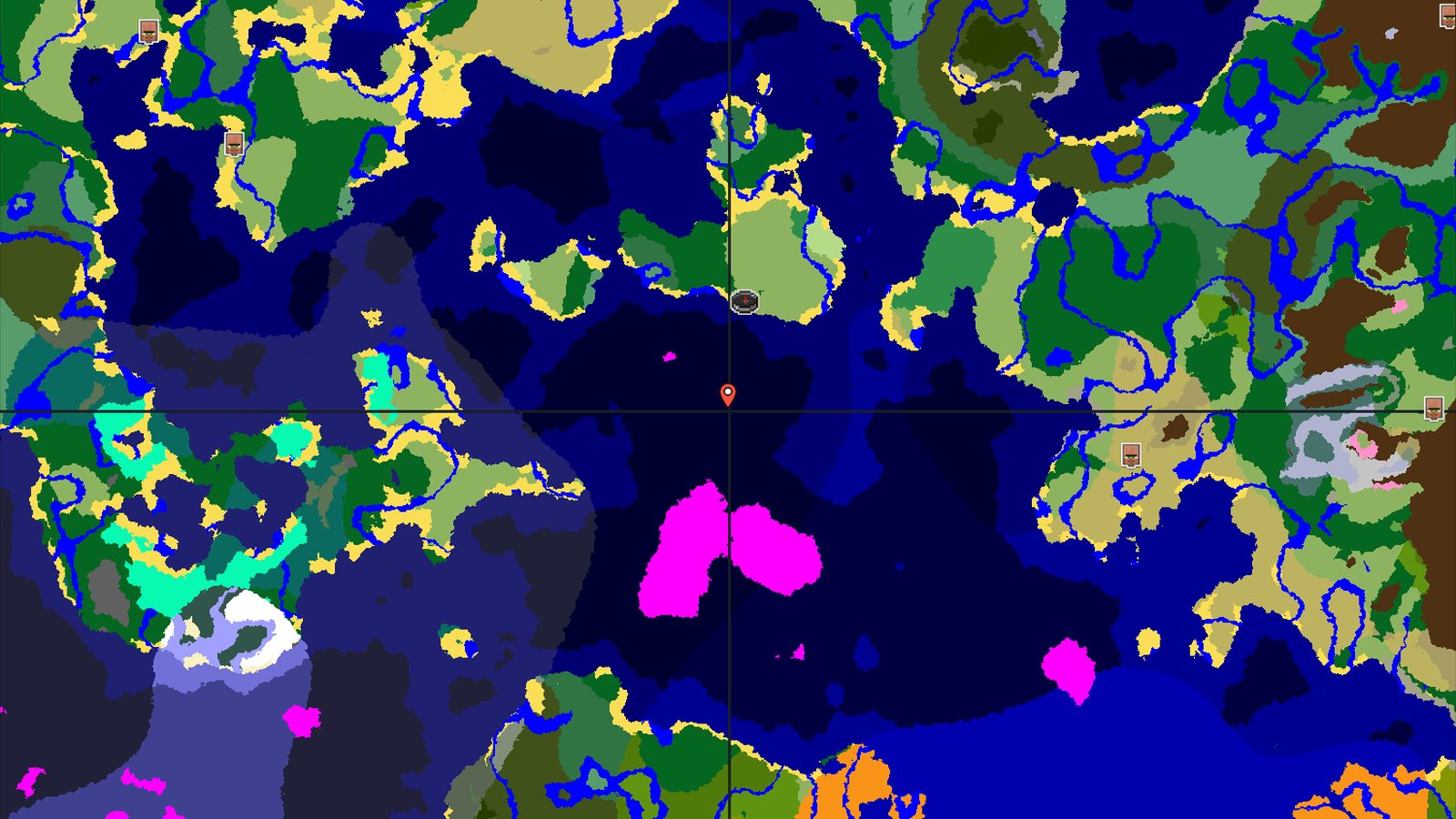 Mushroom Island and Ocean Monument Near Spawn — Minecraft seed preview