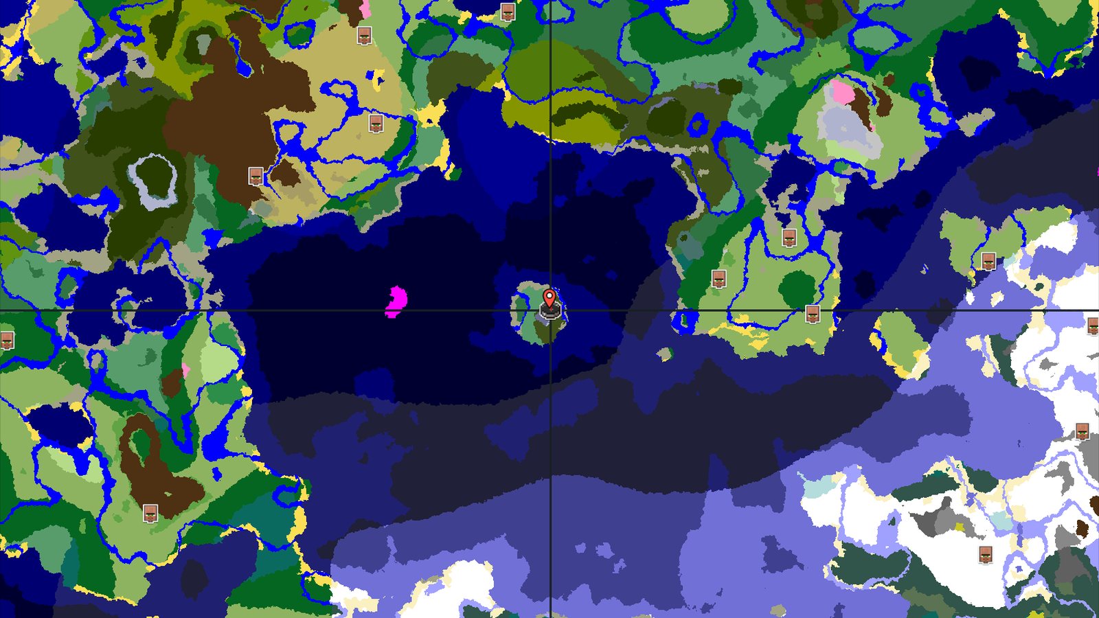 Island Spawn with a Nearby Woodland Mansion — Minecraft seed preview