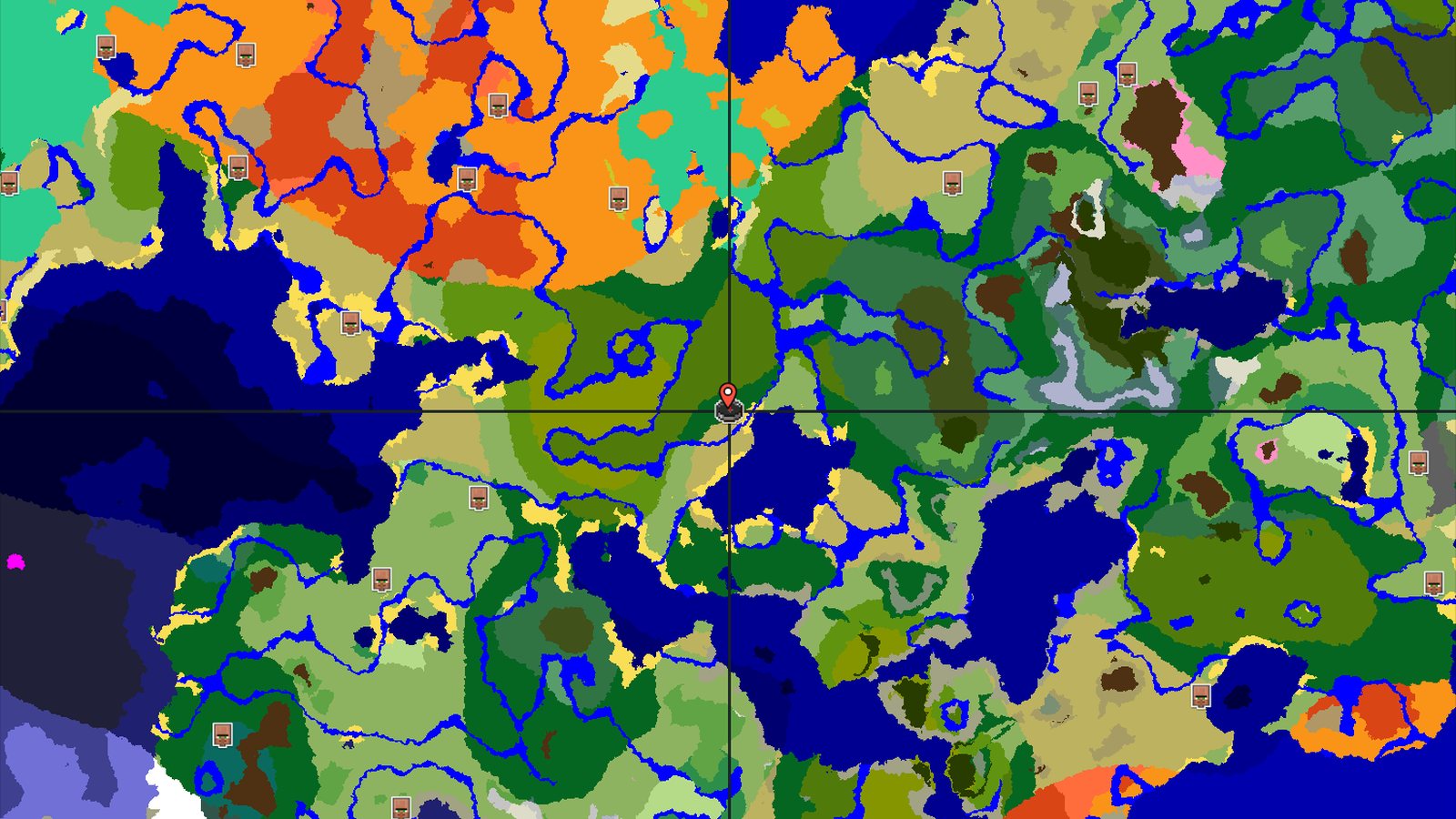 Jungle and Savanna Near Forest Spawn — Minecraft seed preview