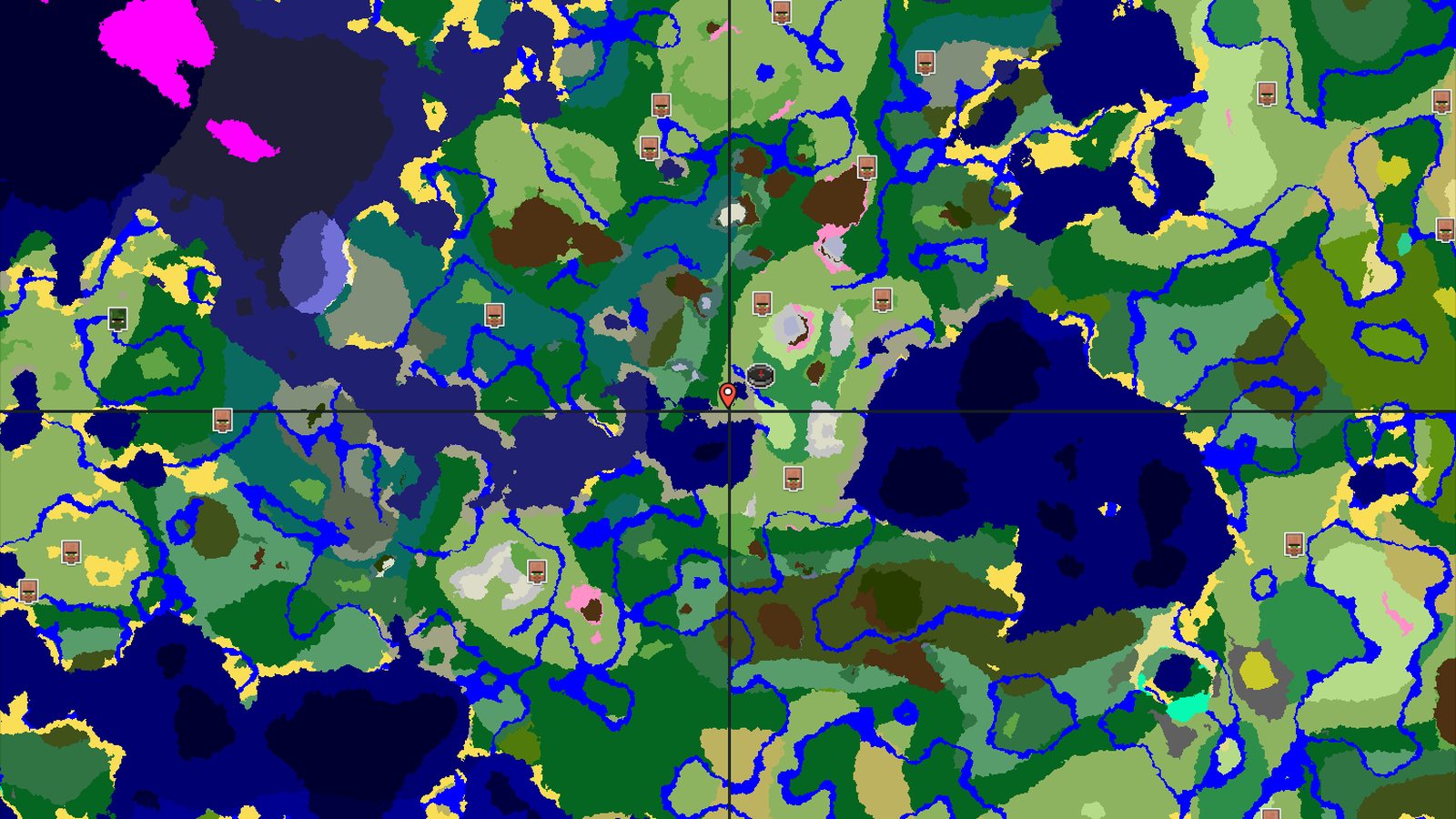 Spawn in Flowers, Find Peaks and Chambers — Minecraft seed preview