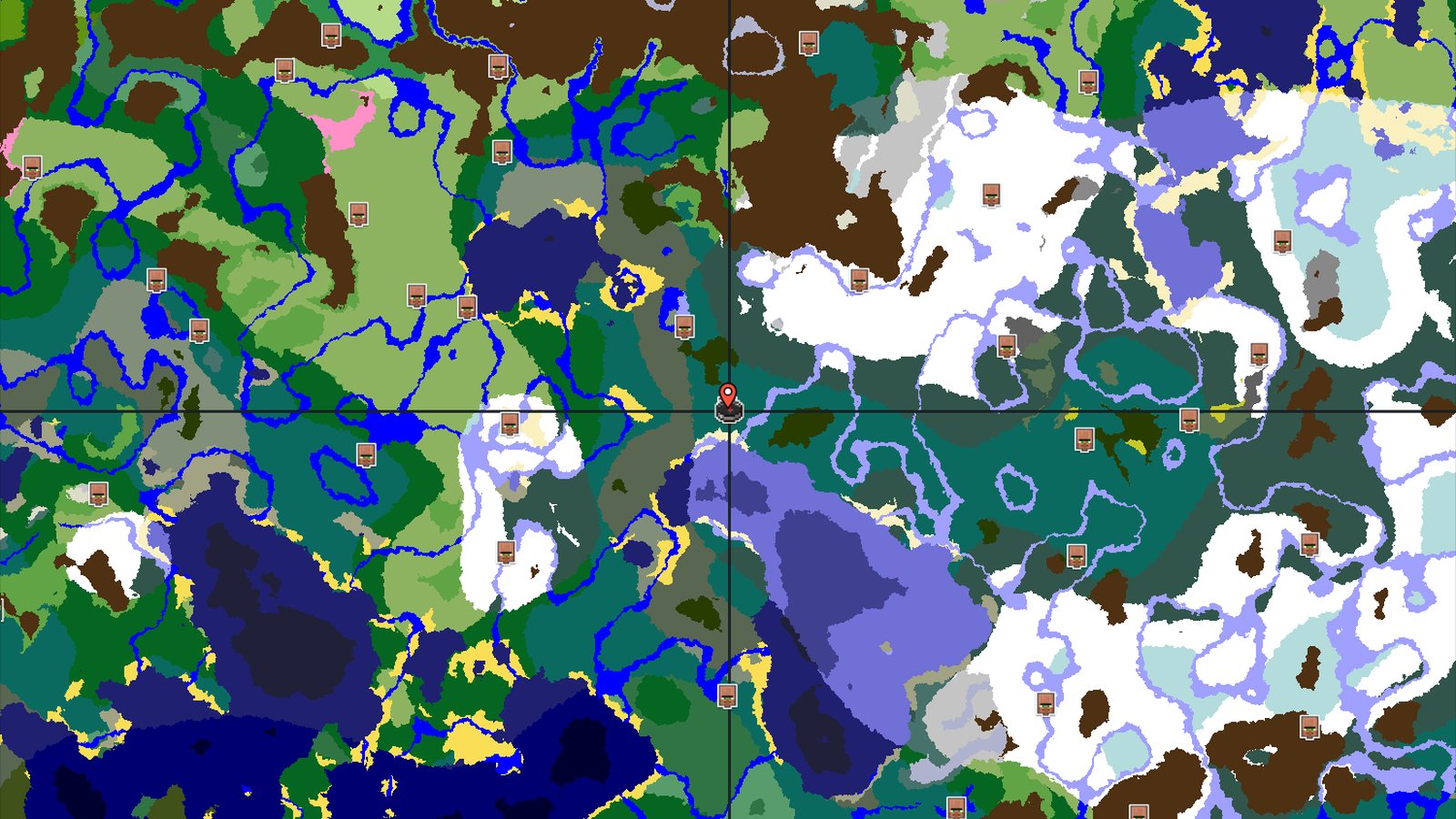 A Taiga Spawn with an Immediate Village — Minecraft seed preview