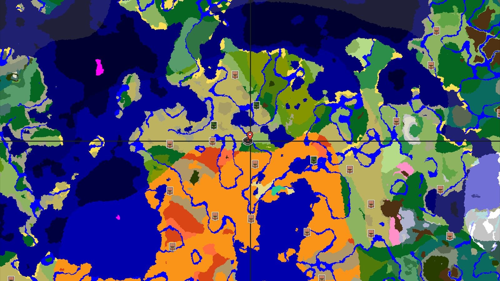 Eroded Badlands Near Spawn — Minecraft seed preview
