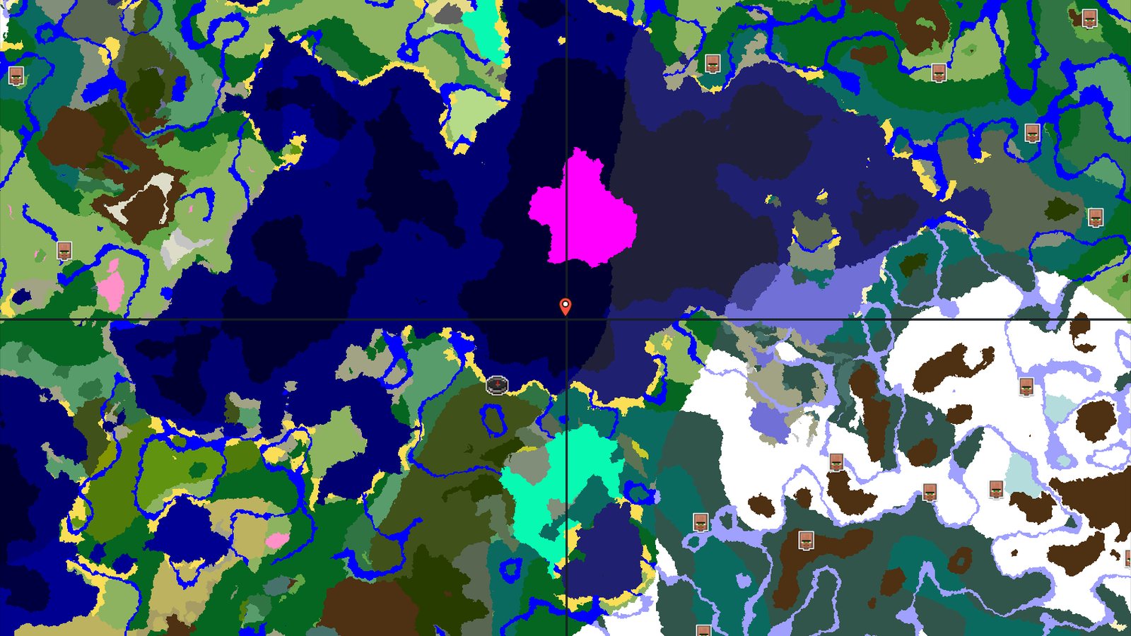 Spawn in a Dark Forest with a Mushroom Fields nearby — Minecraft seed preview