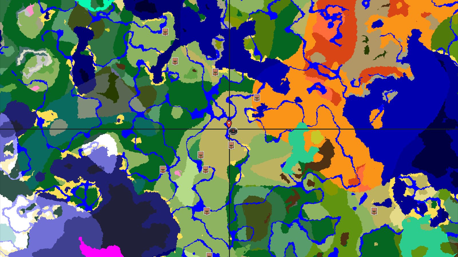 Savanna Spawn with a Blacksmith Village Nearby — Minecraft seed preview
