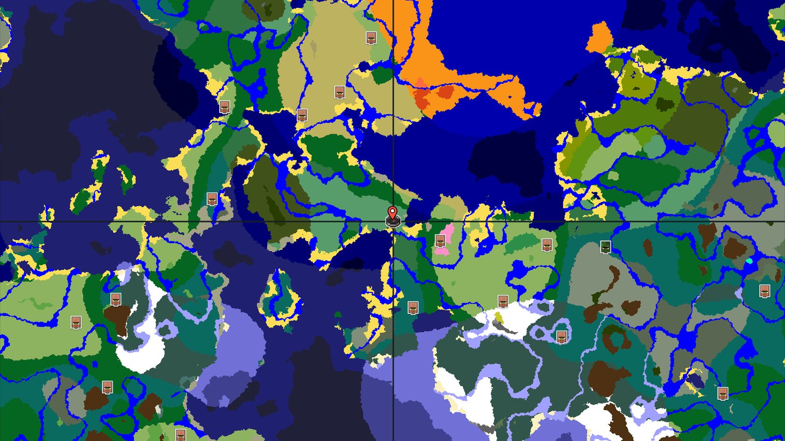 A Birch Forest with Quick Loot and Pink Peaks — Minecraft seed preview