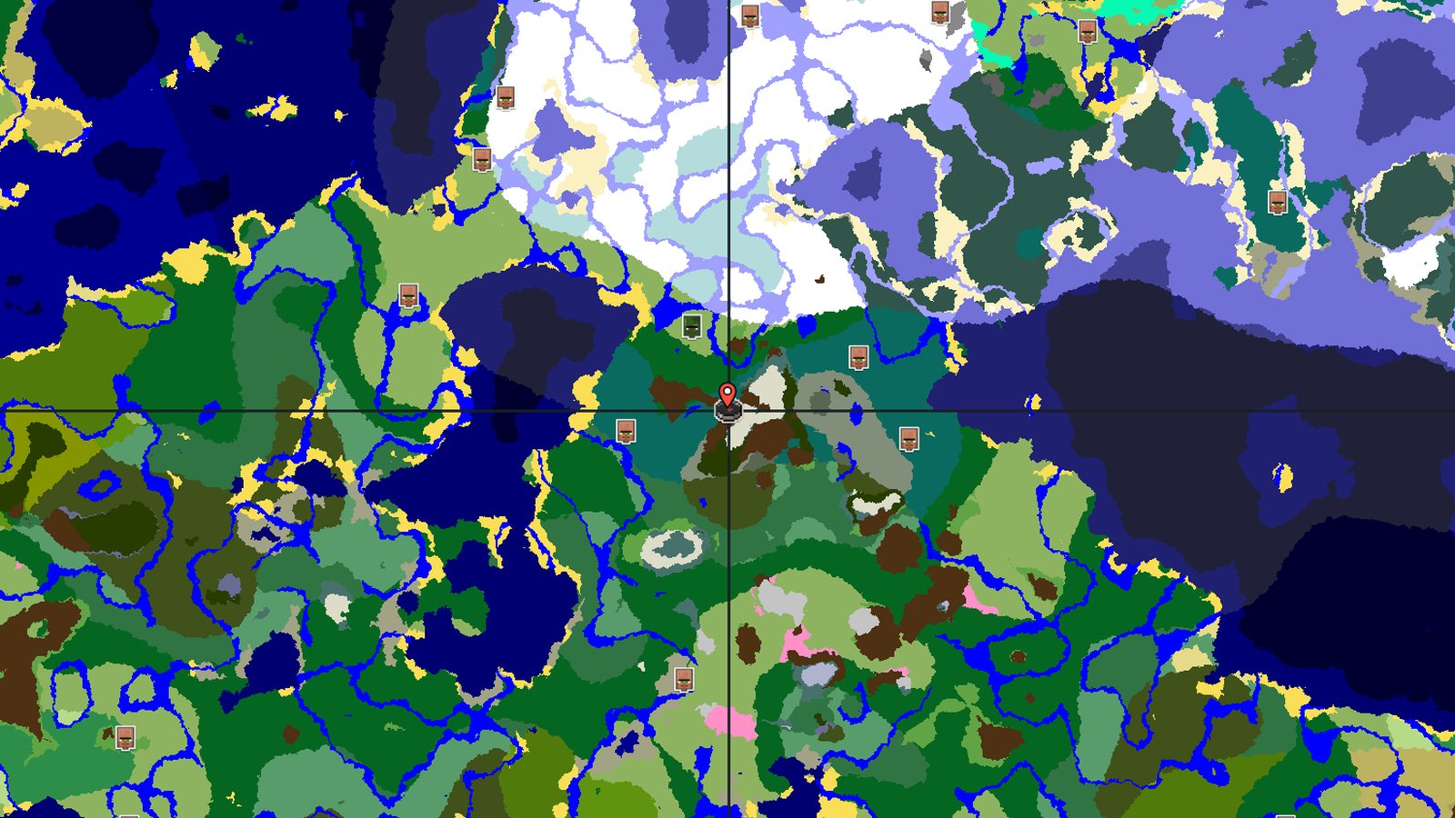 Zombie Village and Jagged Peaks — Minecraft seed preview
