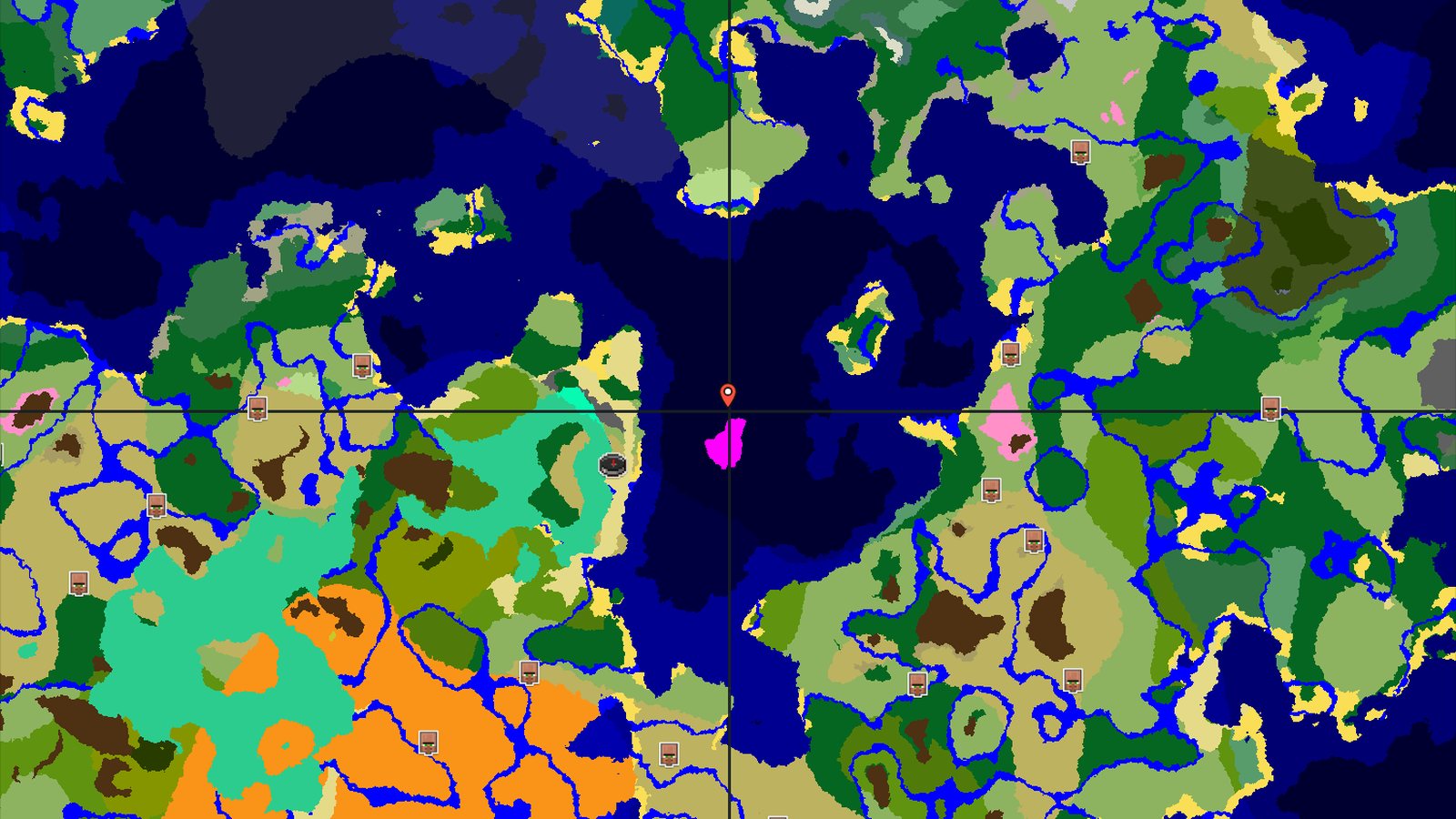 Spawn Near a Mushroom Fields Island and Mangrove Swamp — Minecraft seed preview