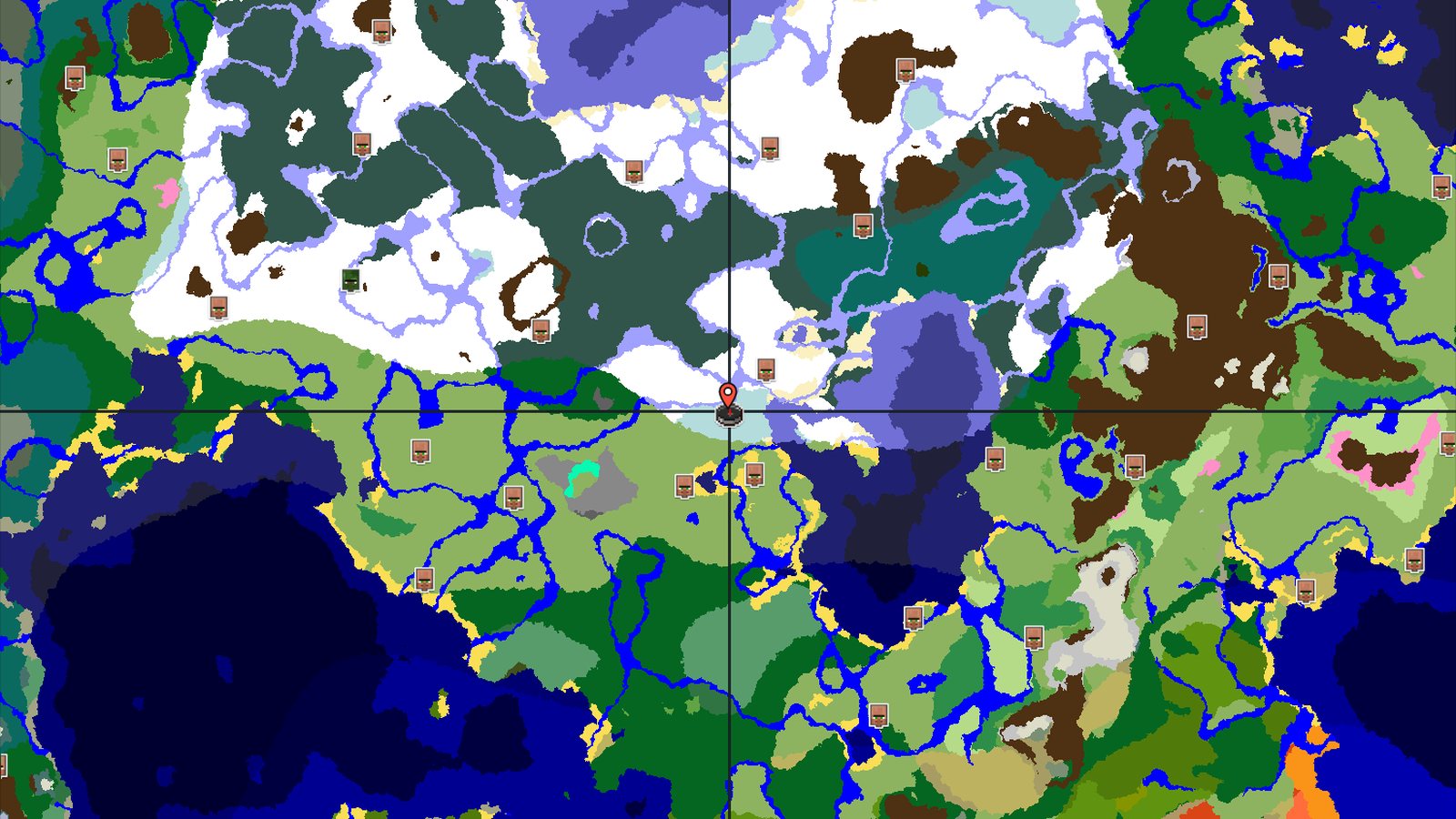 Ice Spikes Spawn with Nearby Village and Trial Chambers — Minecraft seed preview