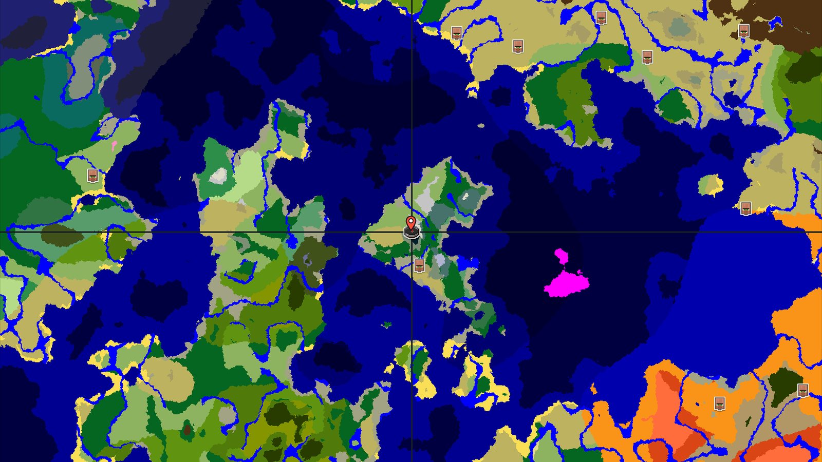 Spawn in Snowy Peaks with a Village and Trial Chambers Nearby — Minecraft seed preview