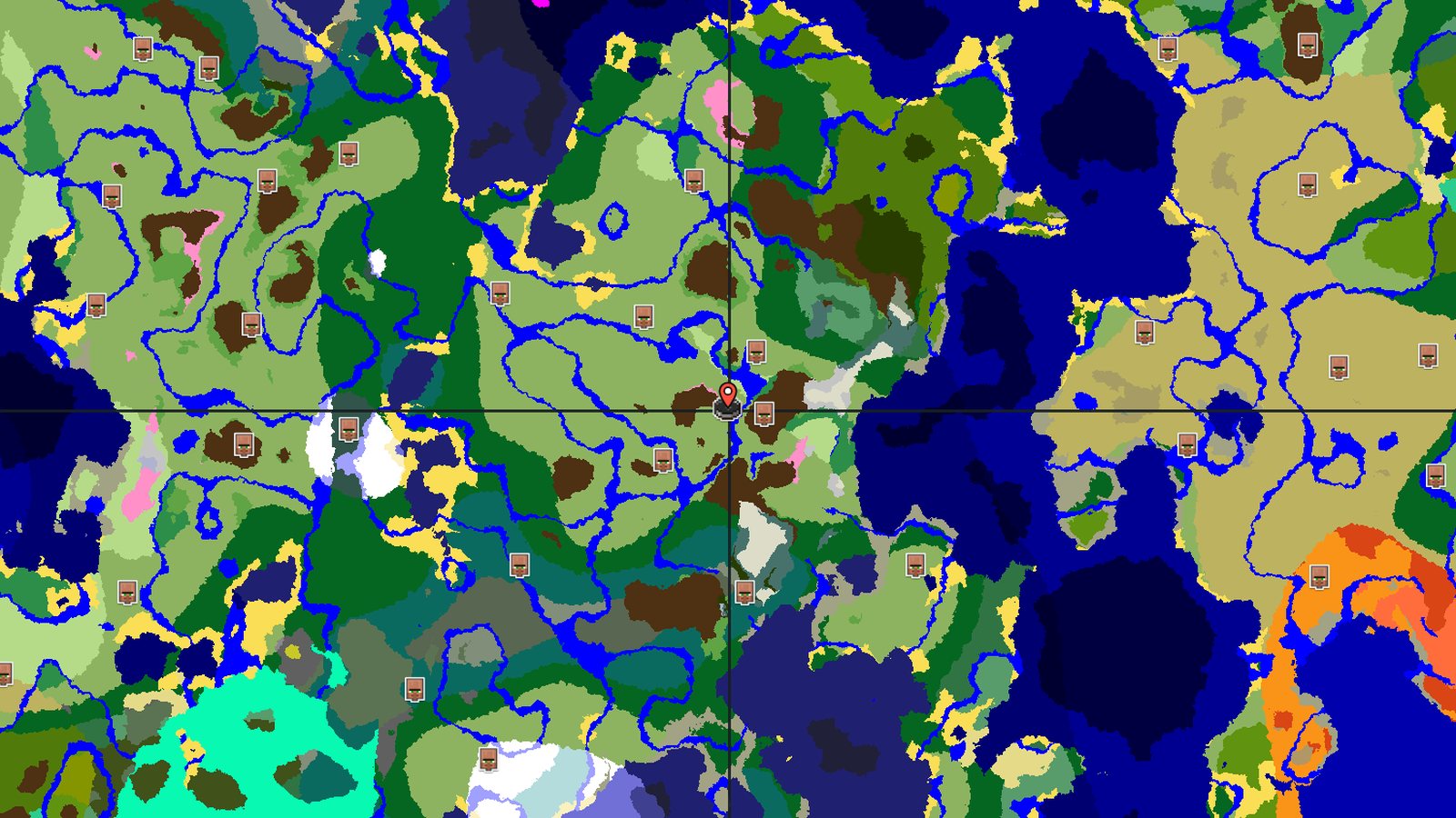 Plains Spawn Near Village and Underground Chambers — Minecraft seed preview