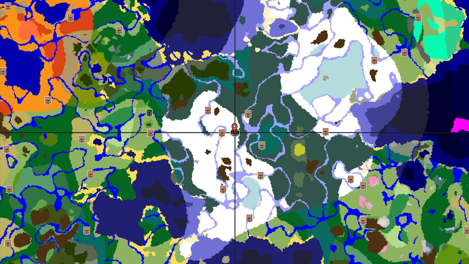A Cold Start With Close Mineshafts and Distant Villages — Minecraft seed preview