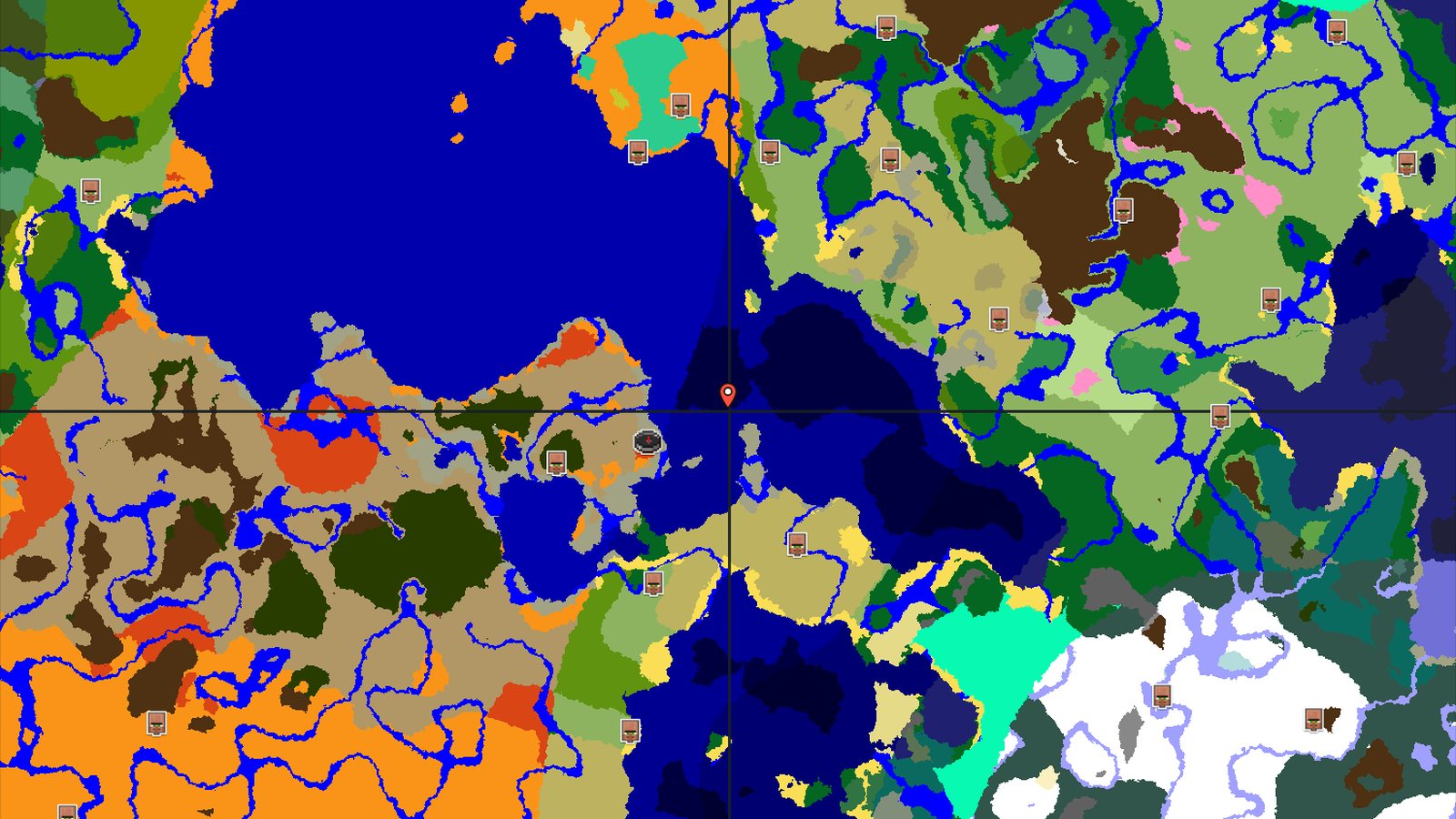 Badlands and Warm Ocean Shores Near Spawn — Minecraft seed preview