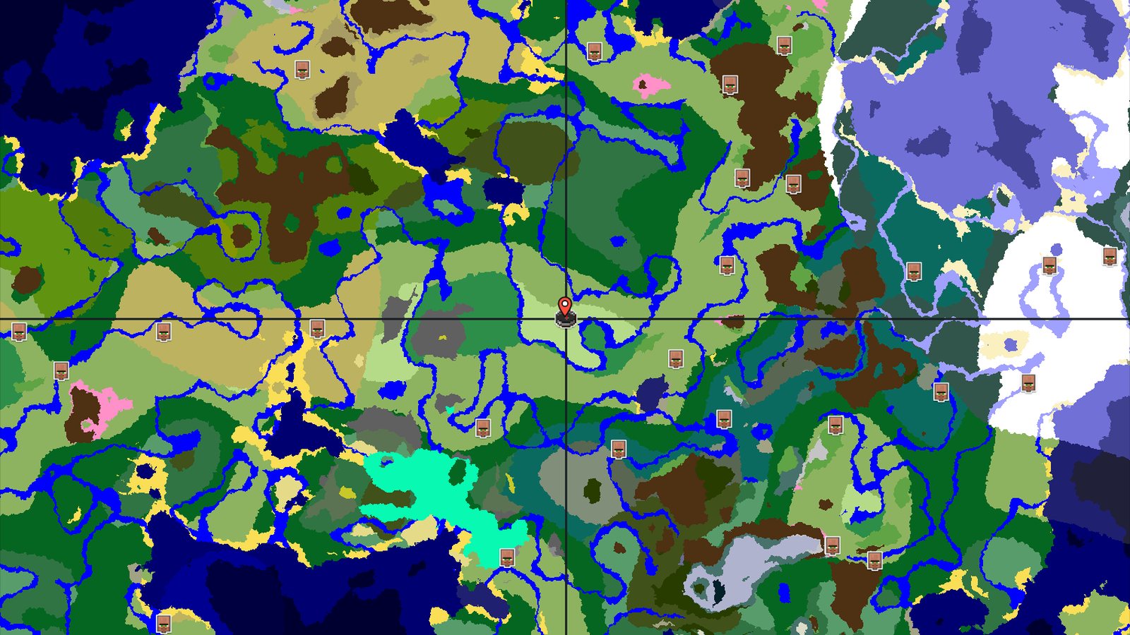 A Sunflower Plains Spawn with Close Structures — Minecraft seed preview